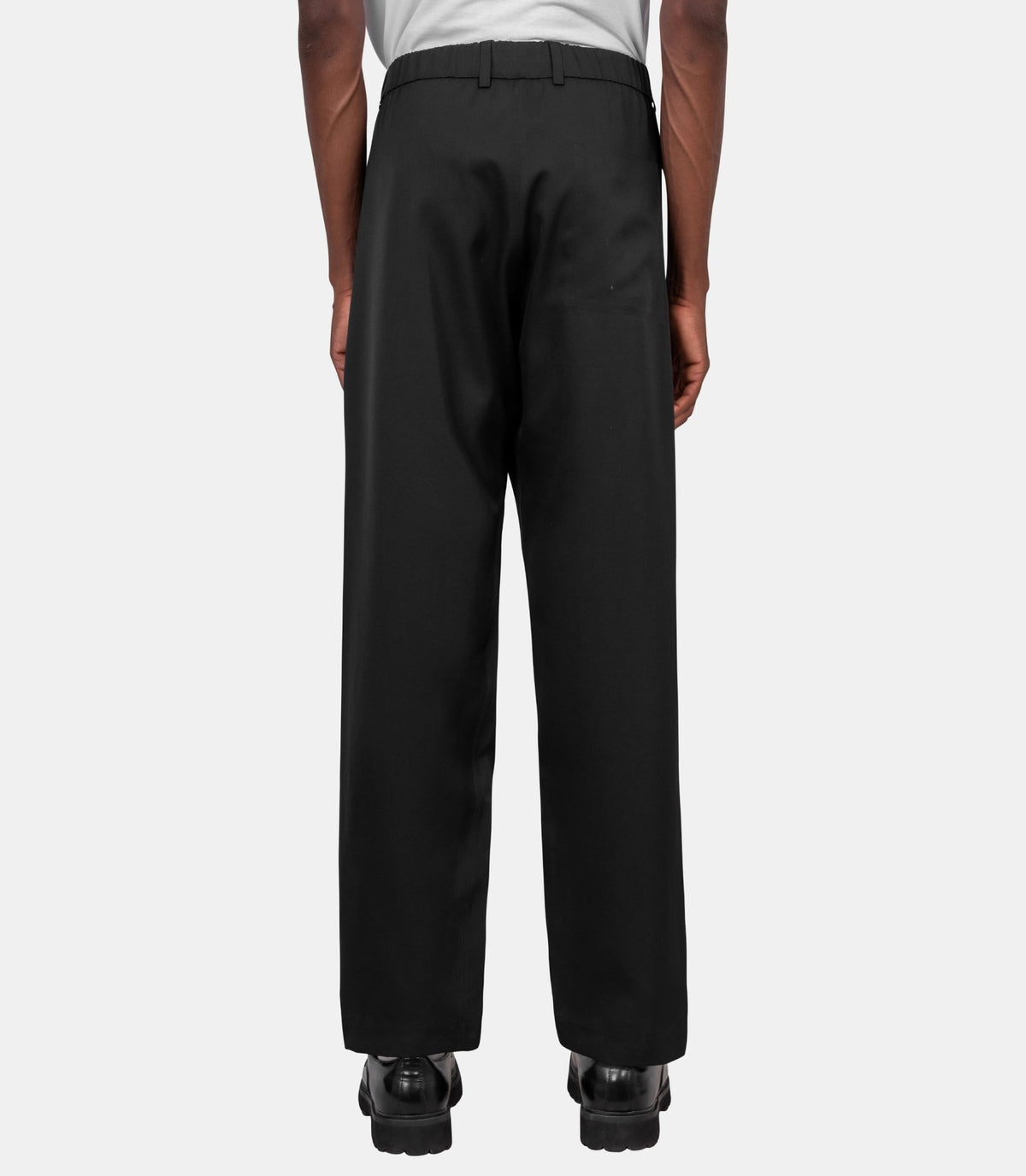 Pantalon en laine thermocollée-21MMPA302A-110787A-999-46-Massimo osti