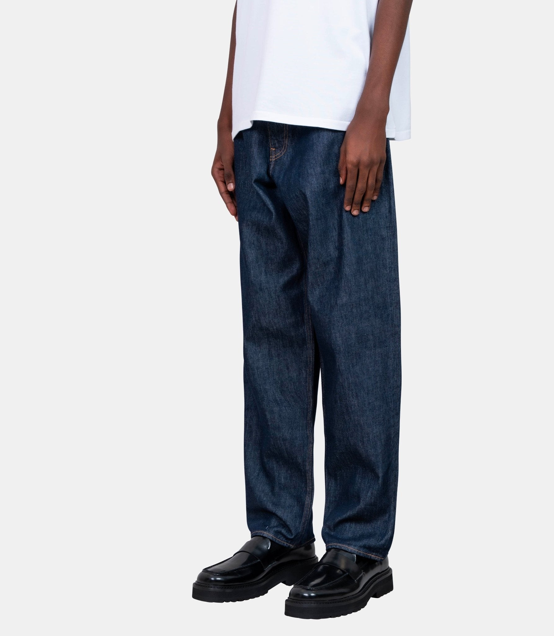 Pantalon hard twist denim wide - A00P03DM - indigo - 30 - Auralee