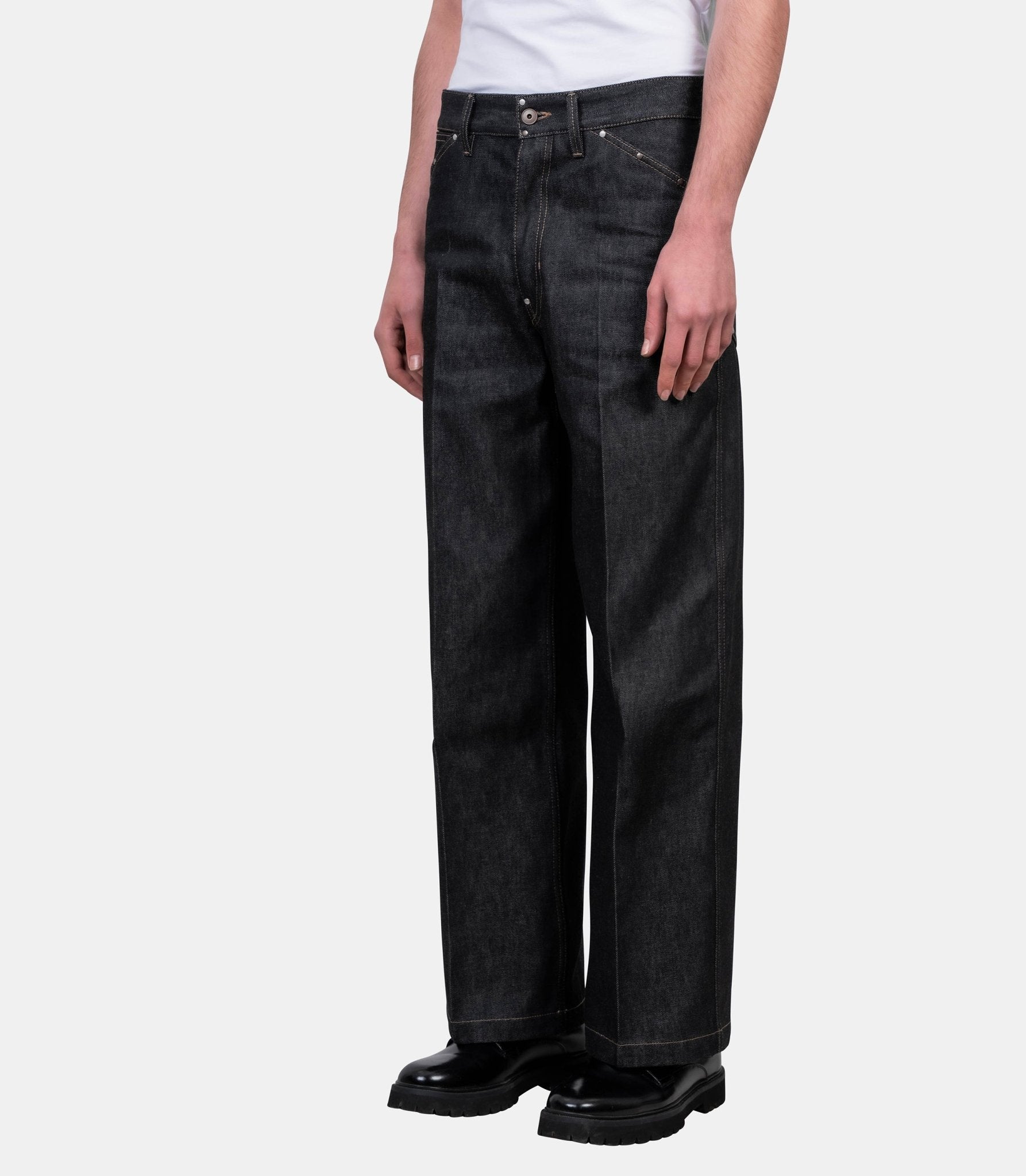 Pantalon large - PA1288 LD1061-BK965-46 - Lemaire