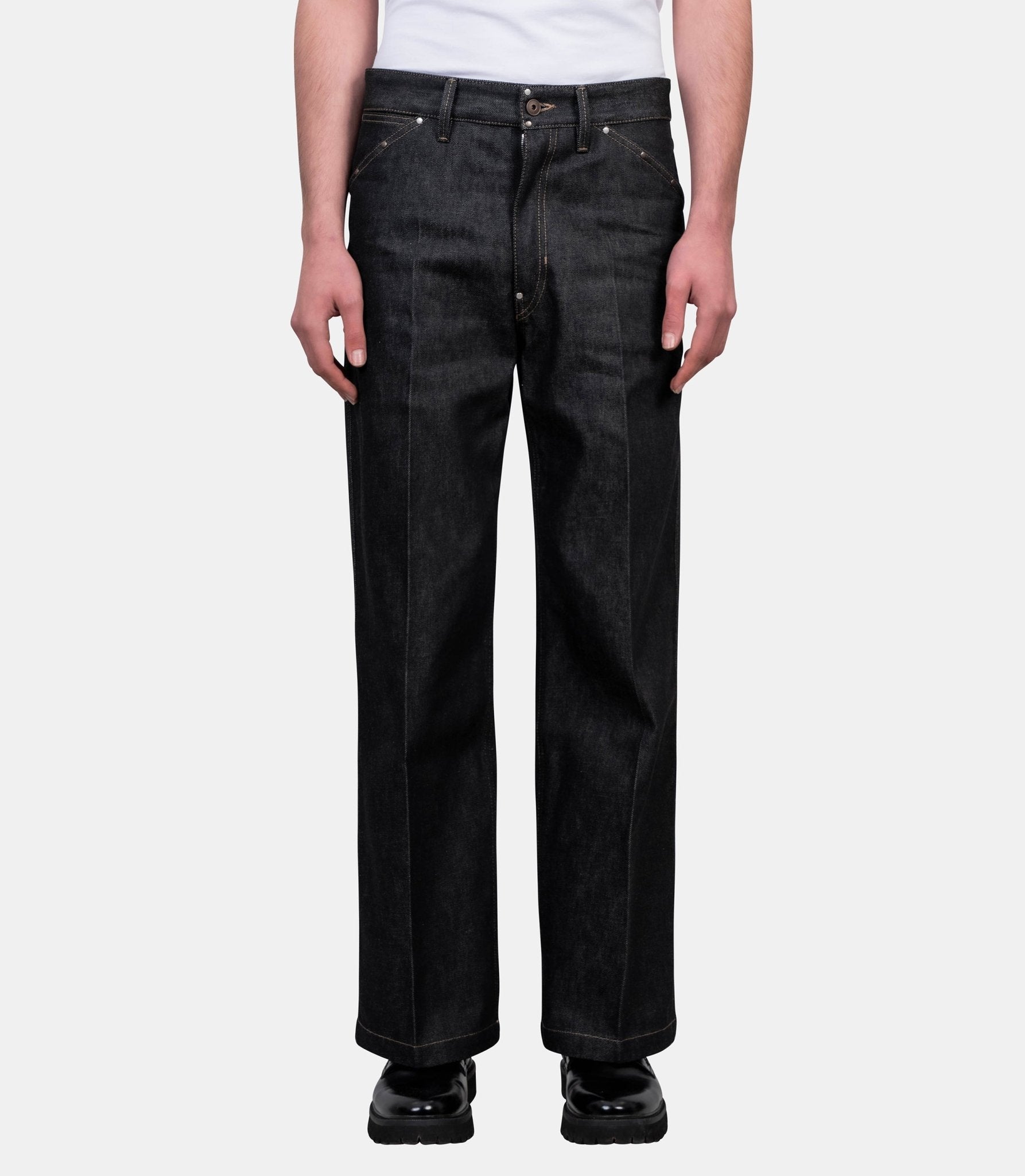 Pantalon large - PA1288 LD1061-BK965-46 - Lemaire