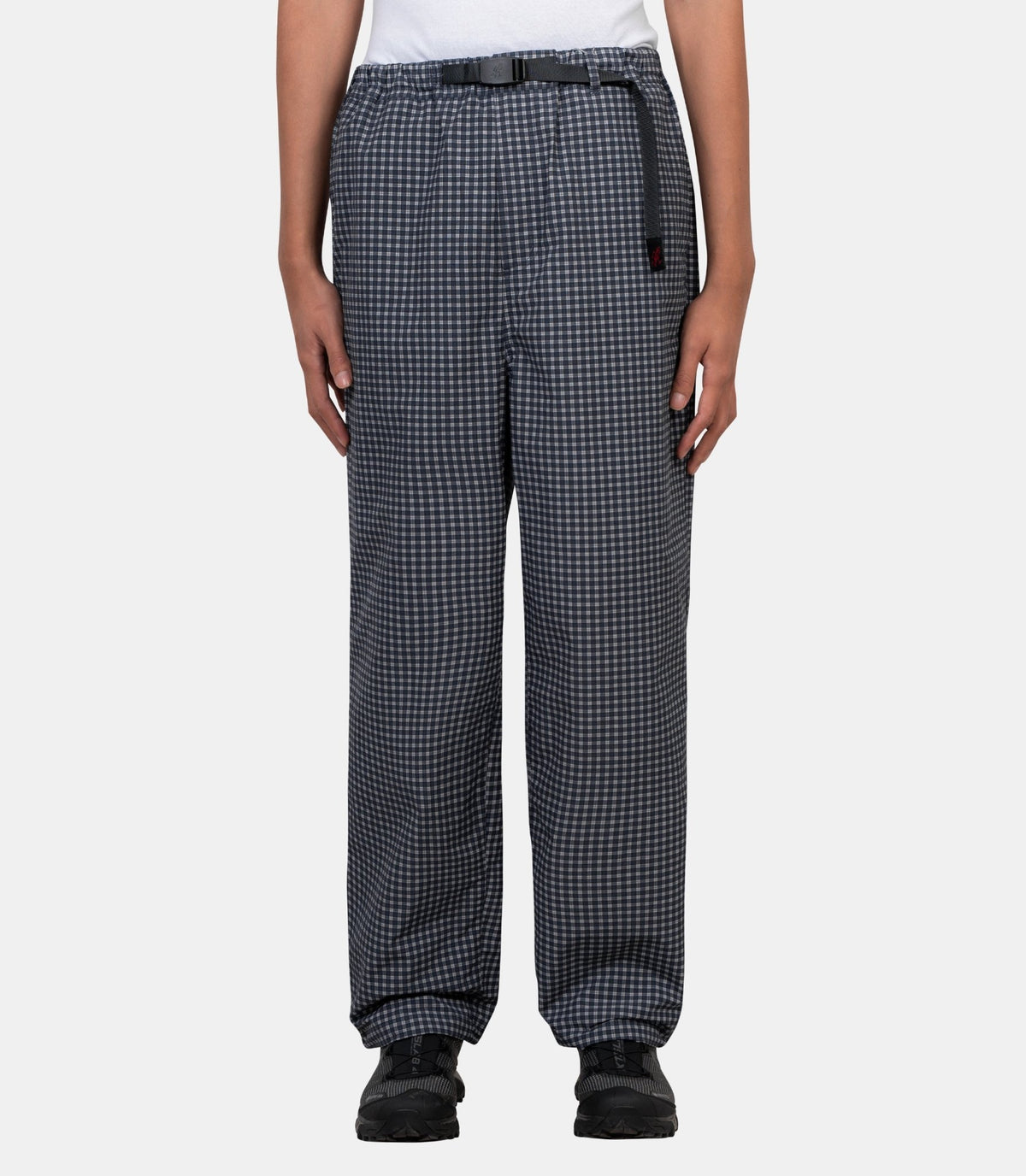 Pantalon mini check-G6FM-P015-NAVYCHECK-S-Gramicci