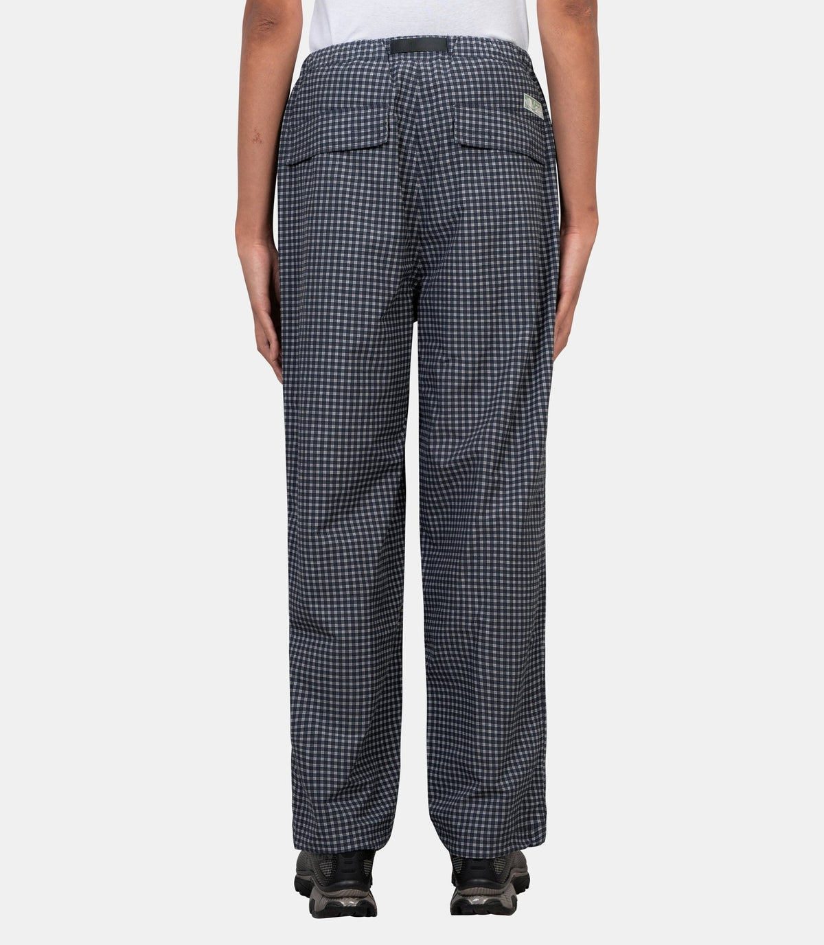 Pantalon mini check-G6FM-P015-NAVYCHECK-S-Gramicci