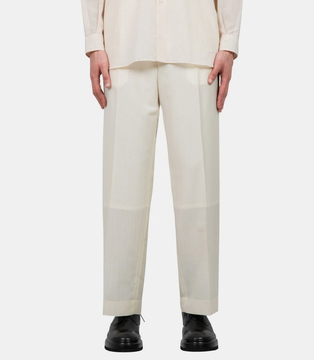 Pantalon mohairA24SP03WM - IVORY - SS24 - 3Auralee
