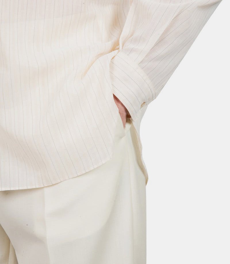 Pantalon mohairA24SP03WM - IVORY - SS24 - 3Auralee
