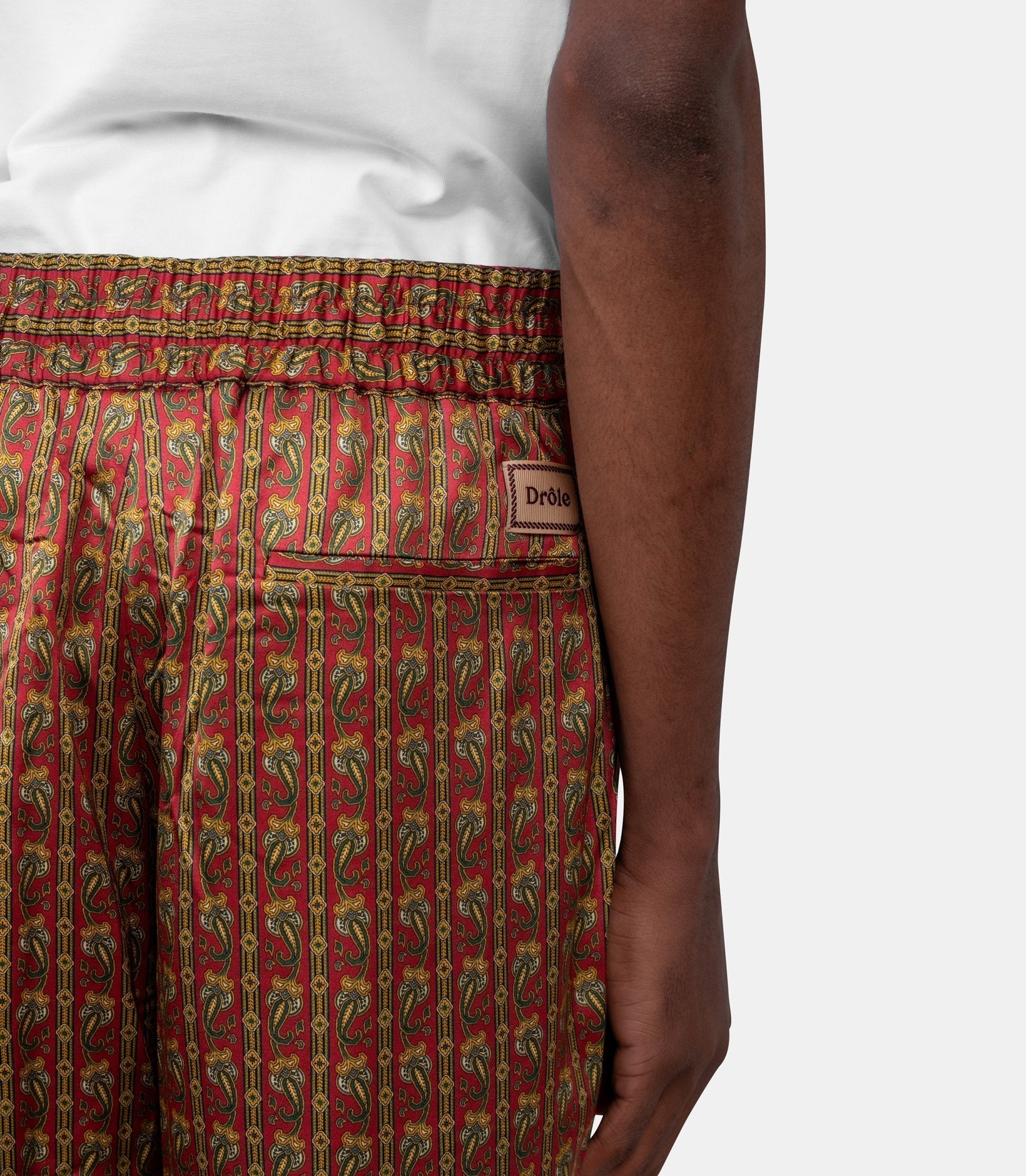 Pantalon paisley - J-BP191-VI027-RD-XS - Drôle de monsieur