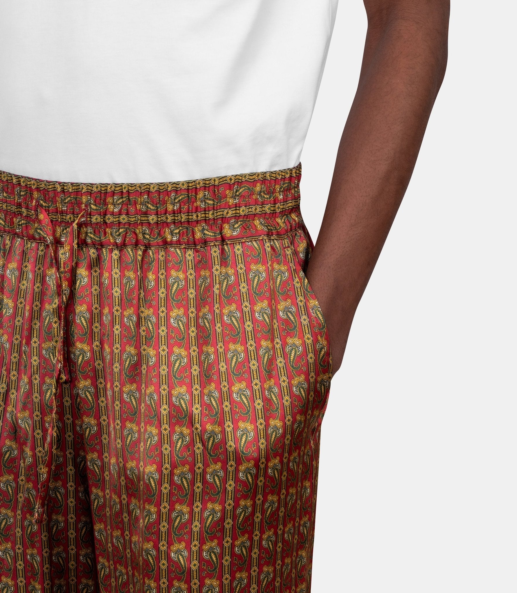 Pantalon paisley - J-BP191-VI027-RD-XS - Drôle de monsieur