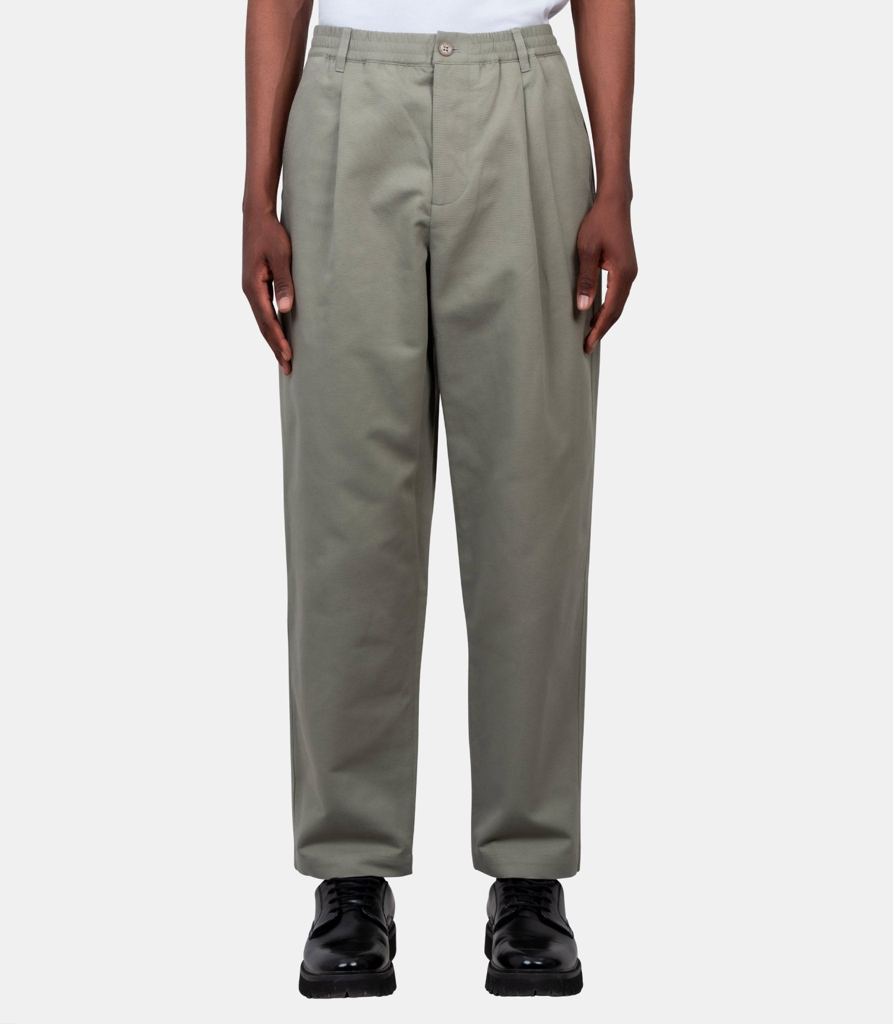 Pantalon plissé élastique - QM01104WW9107-0437-S - Maison kitsuné