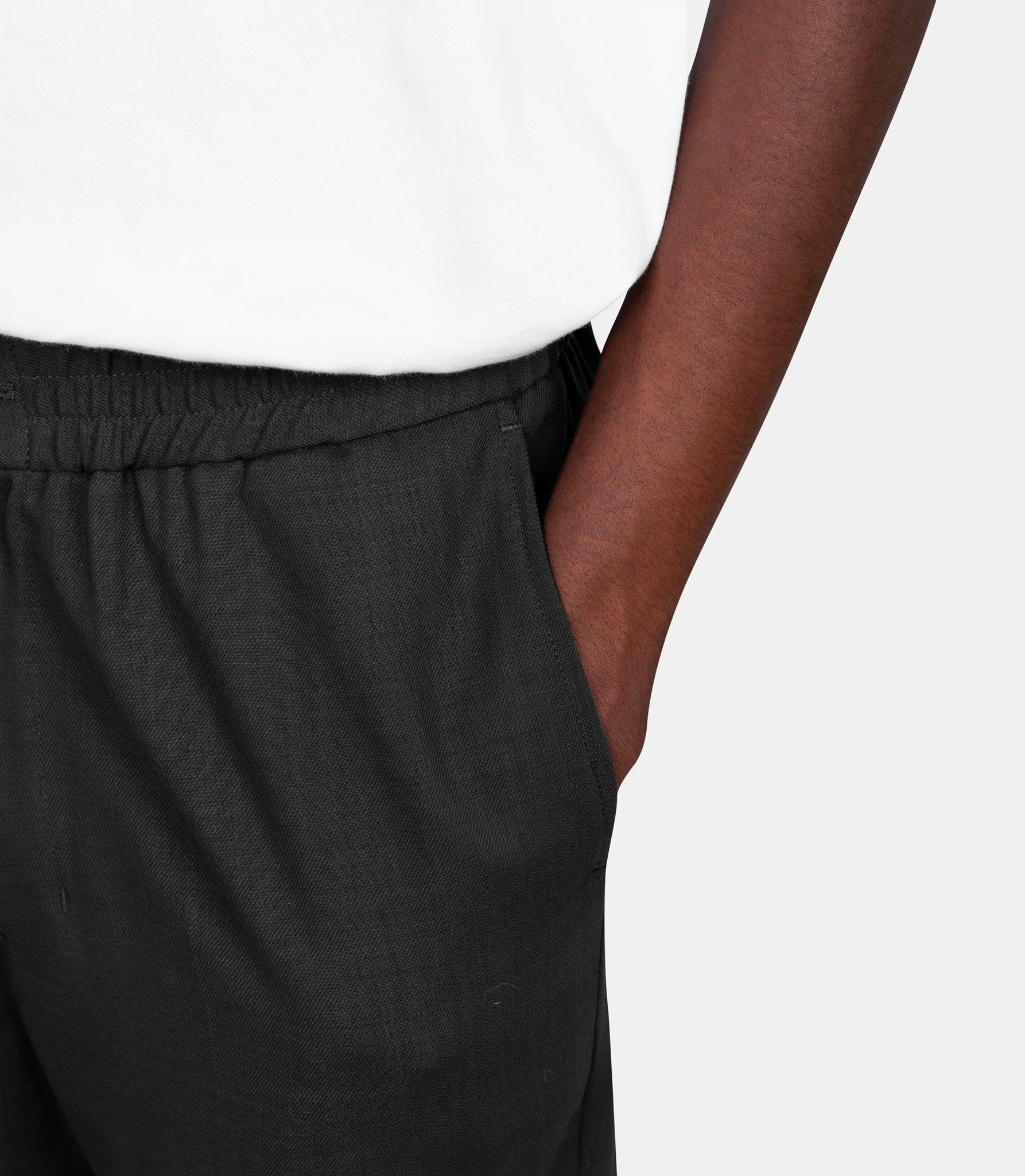 Pantalon taille élastiquée - HTR226.WV0066.020 - S - Ami paris