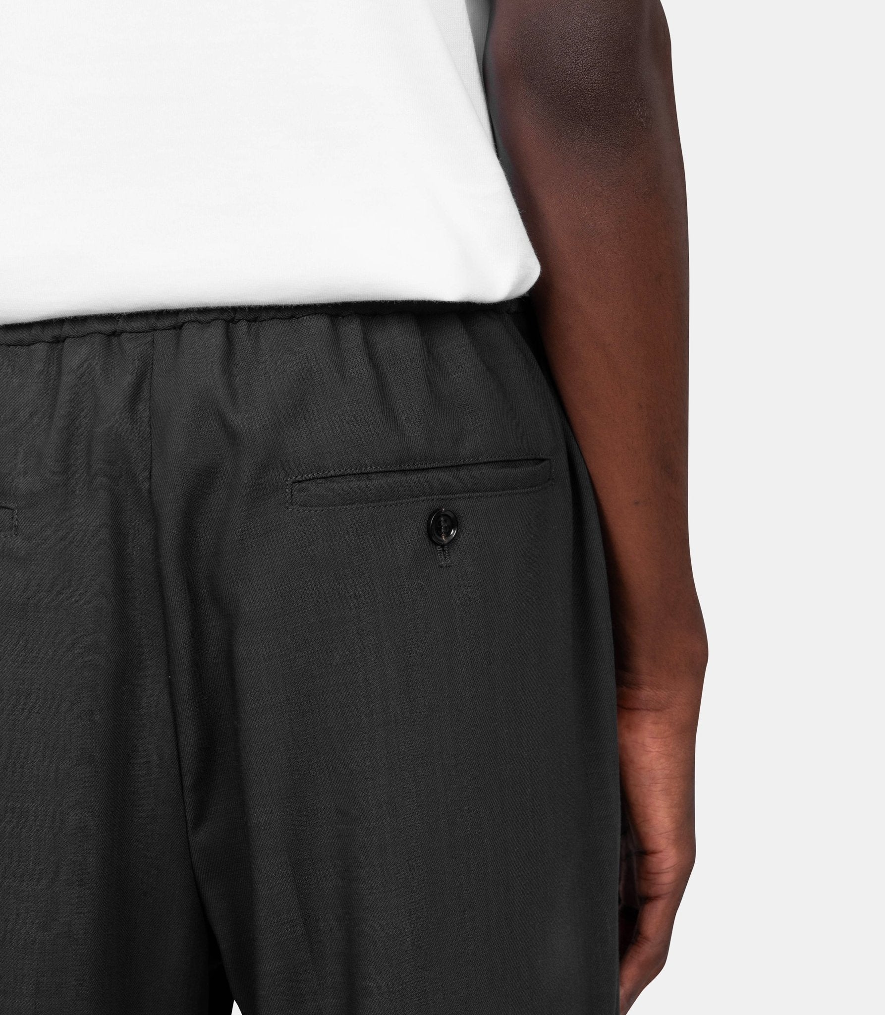 Pantalon taille élastiquée - HTR226.WV0066.020 - S - Ami paris