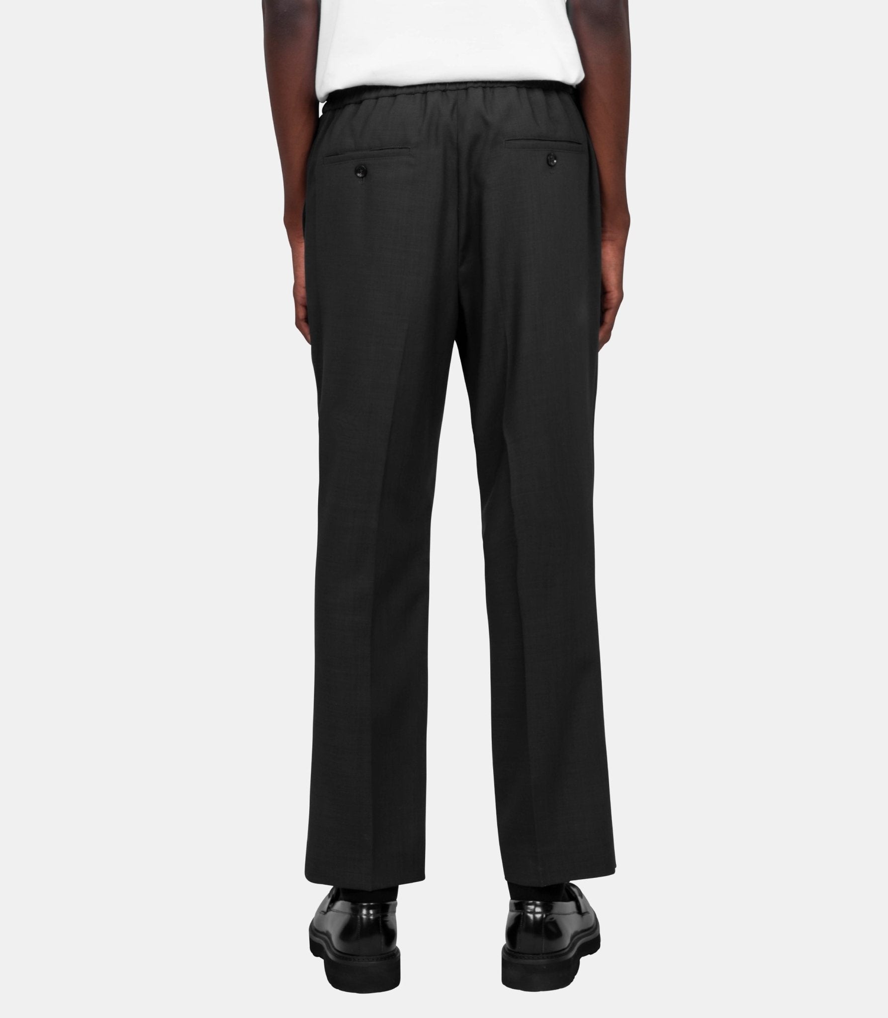 Pantalon taille élastiquée - HTR226.WV0066.020 - S - Ami paris