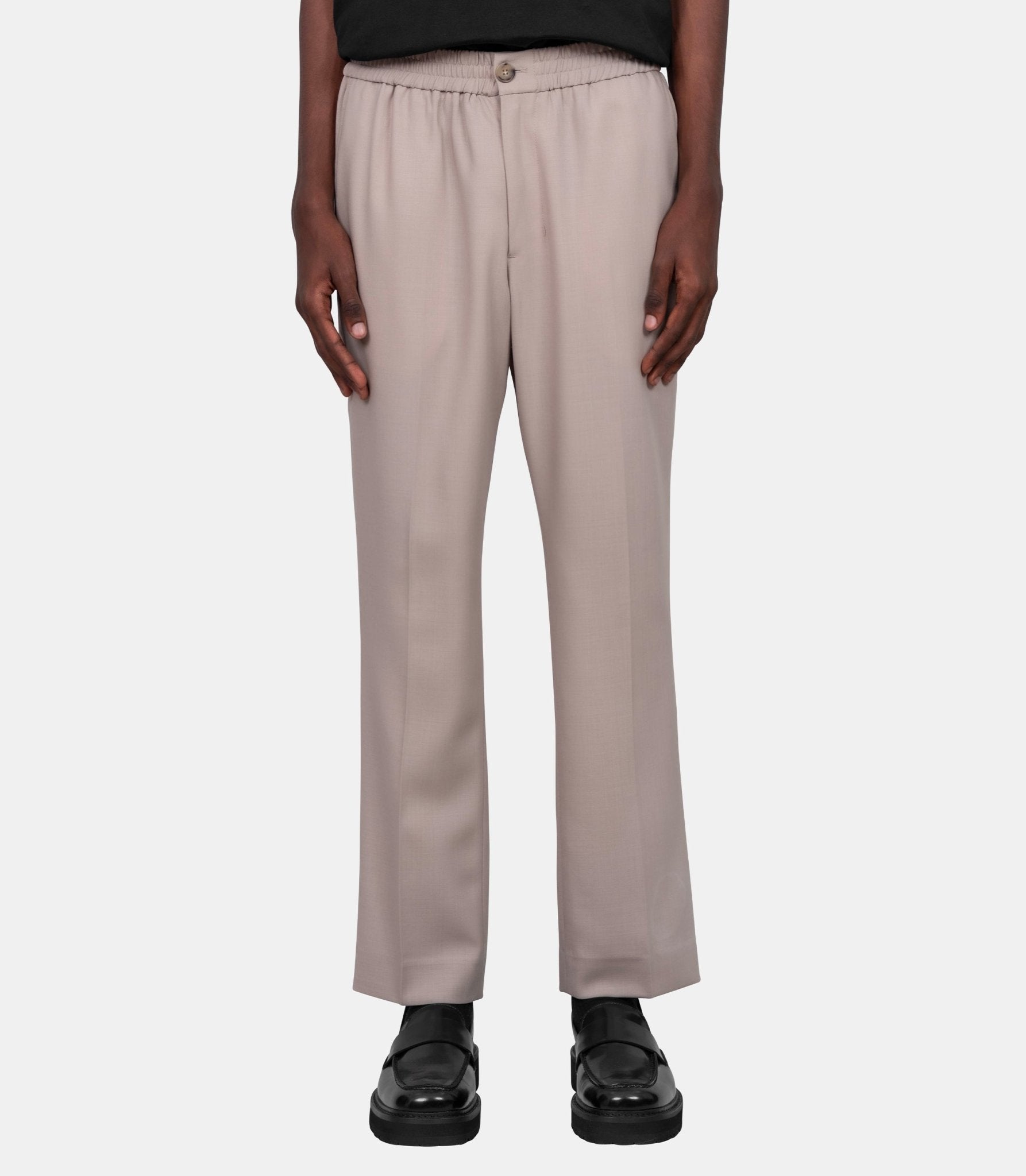 Pantalon taille élastiquée - HTR226.WV0066.229 - S - Ami paris