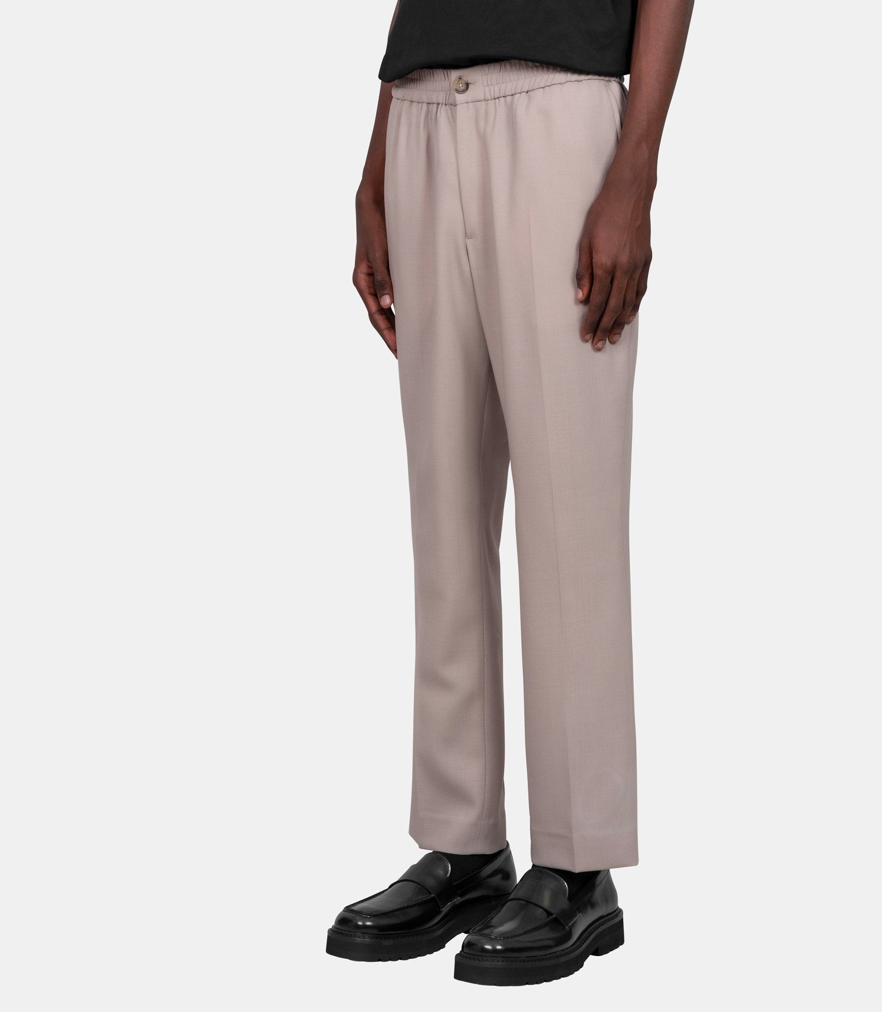 Pantalon taille élastiquée - HTR226.WV0066.229 - S - Ami paris