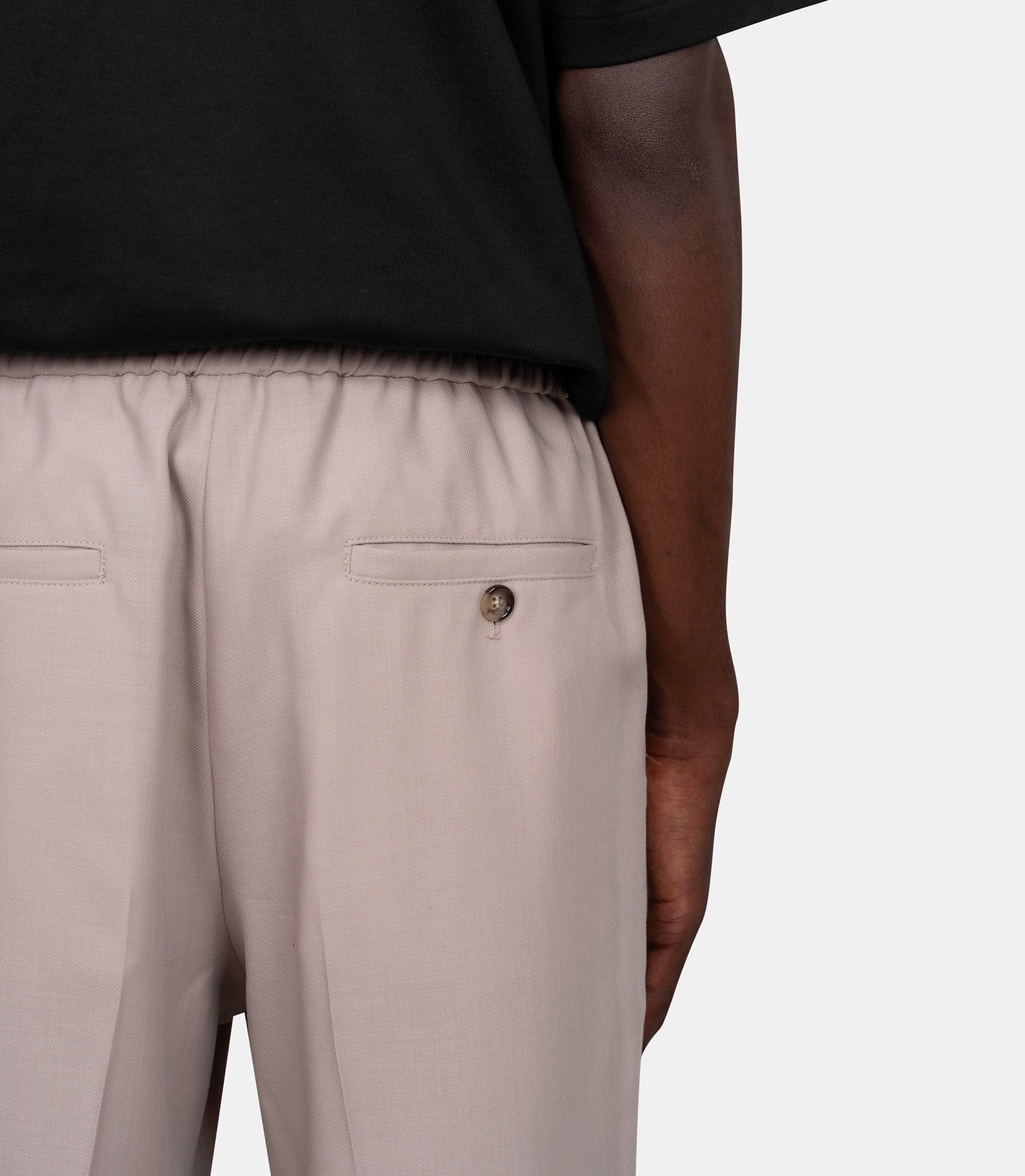 Pantalon taille élastiquée - HTR226.WV0066.229 - S - Ami paris