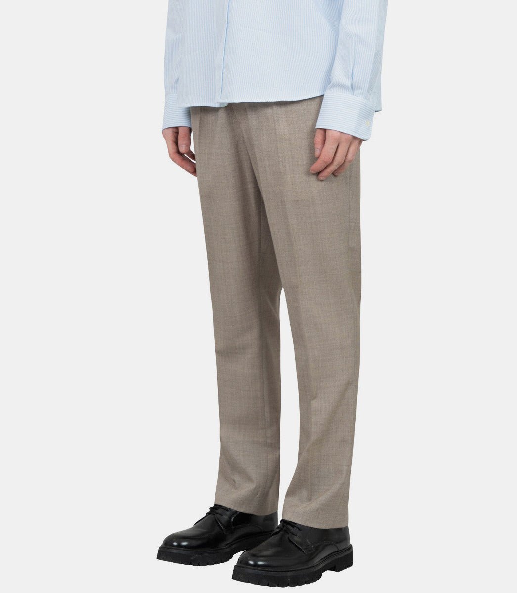 Pantalon taille élastiquée en toile de laineHTR226.WV0043 - 0952 - XSAmi