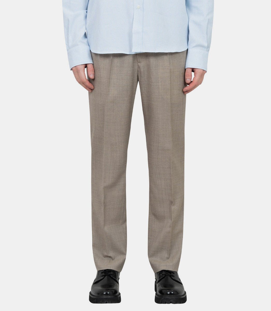 Pantalon taille élastiquée en toile de laineHTR226.WV0043 - 0952 - XSAmi