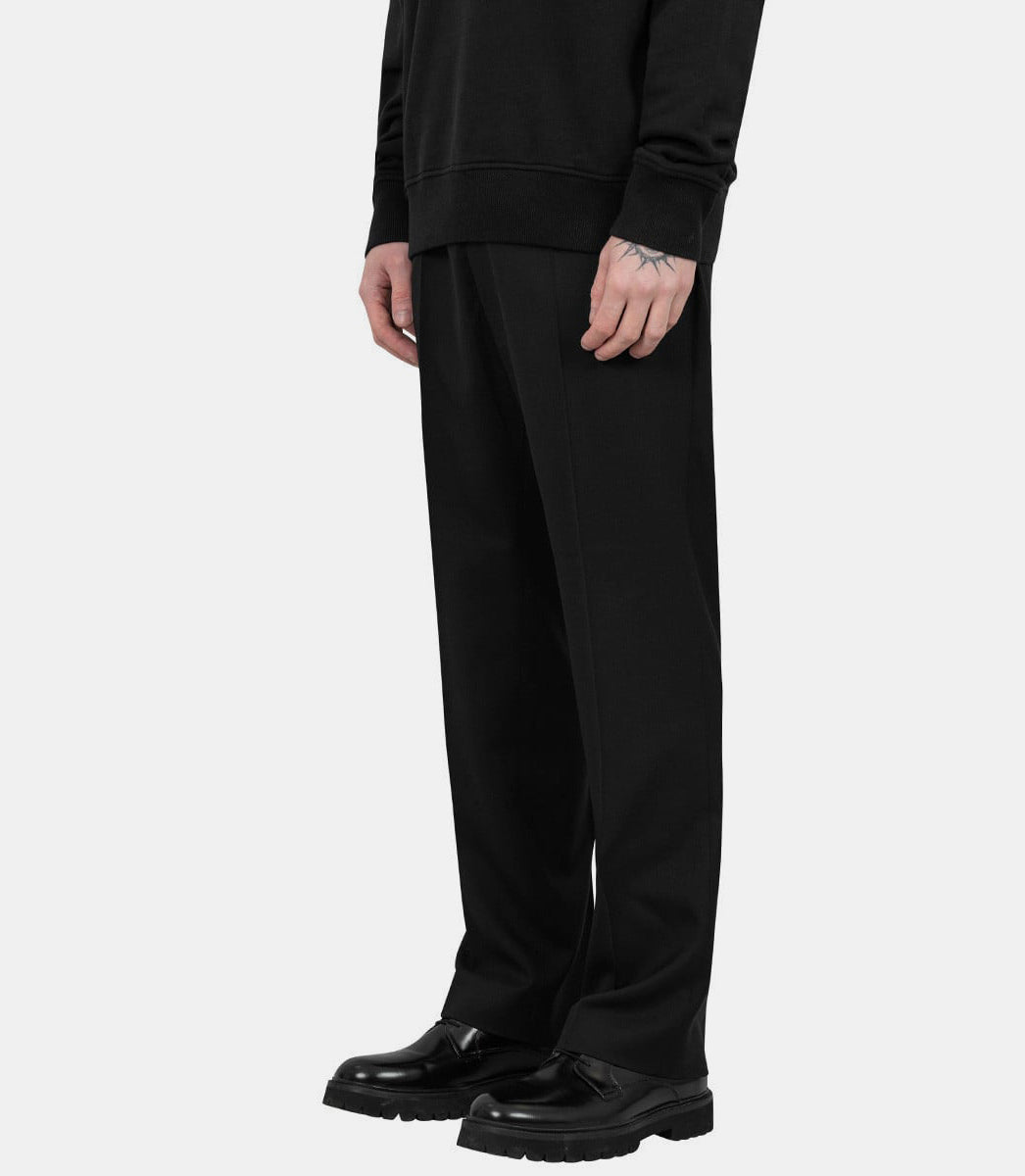 Pantalon taille élastiquée en toile de laineHTR226.WV0044 - 001 - XSAmi