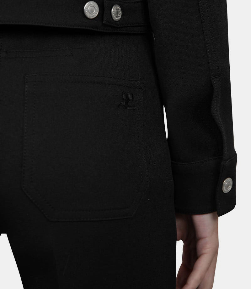 Pantalon twill 70’s bootcut signatureVESCPA018PL0007 - 9999 - FW24 - 36Courrèges