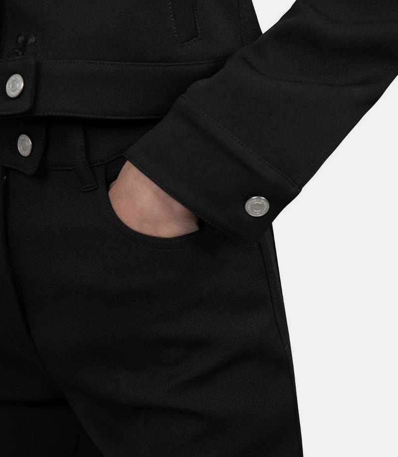 Pantalon twill 70’s bootcut signatureVESCPA018PL0007 - 9999 - FW24 - 36Courrèges
