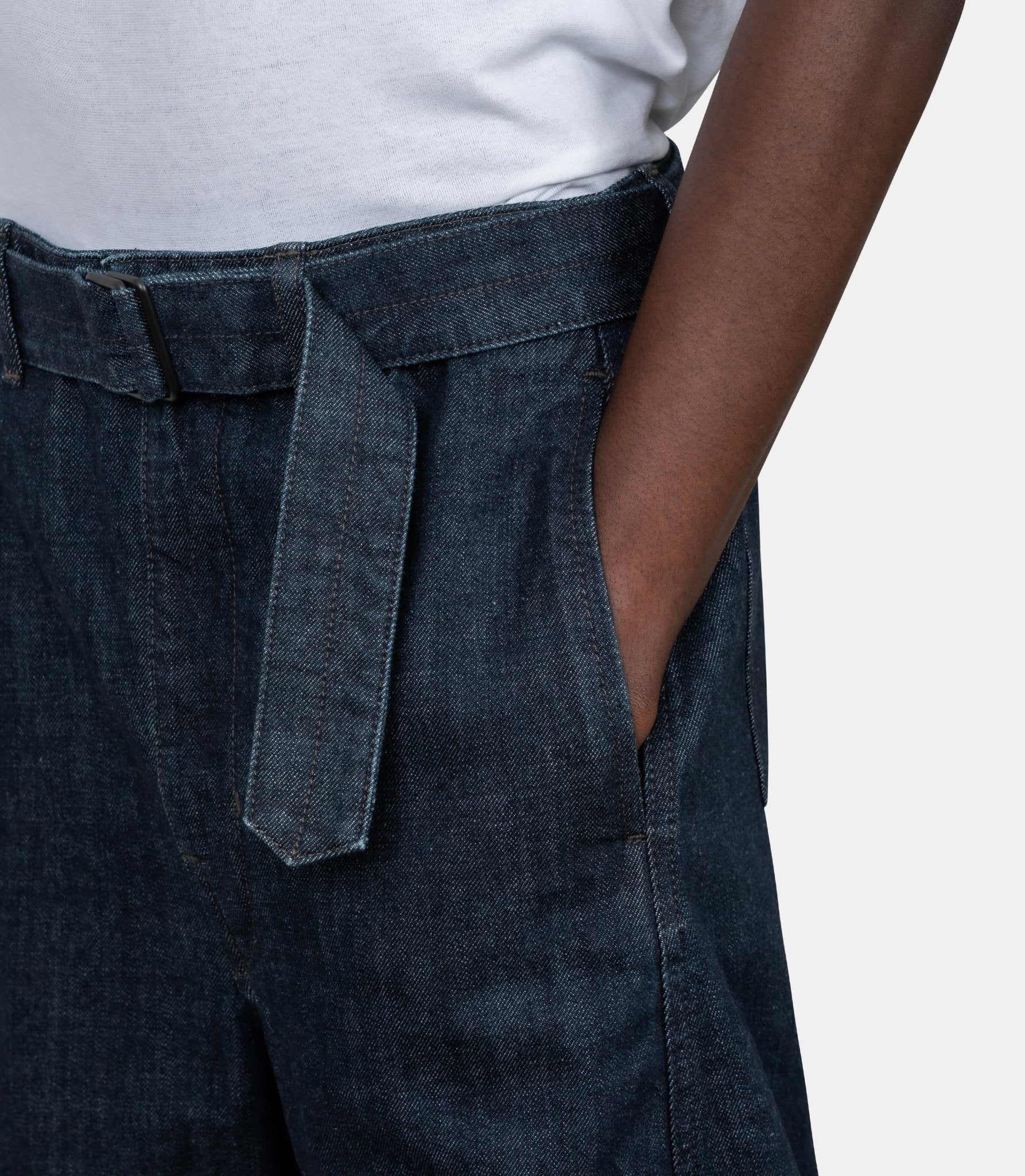 Pantalon twisted ceinturé-PA326-LD1056-BL760-M-Lemaire