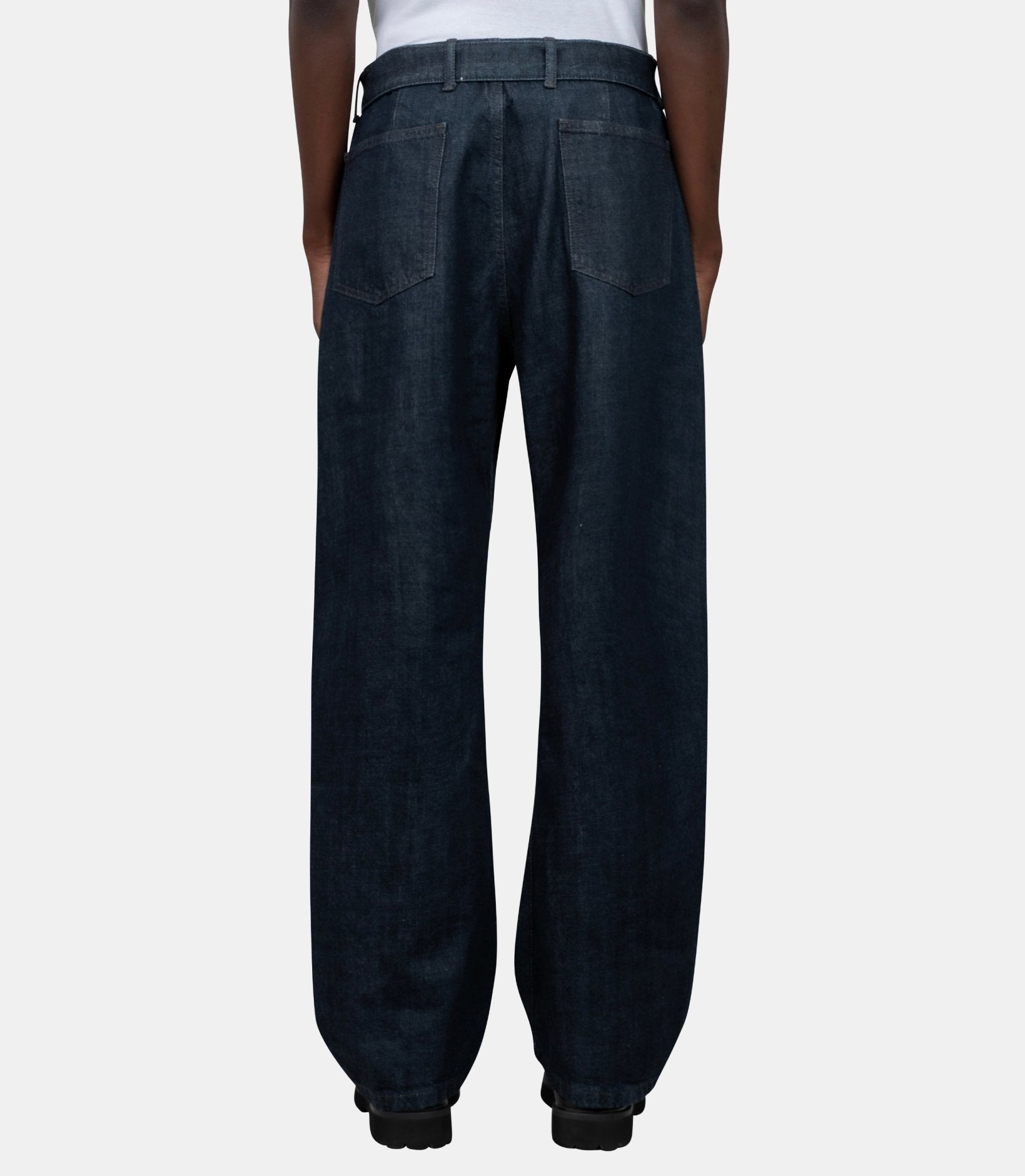 Pantalon twisted ceinturé-PA326-LD1056-BL760-M-Lemaire