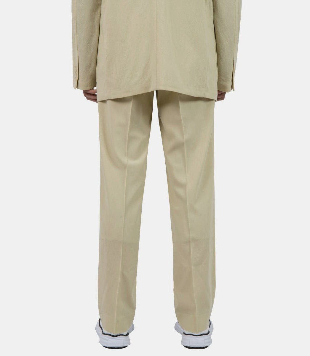 Pantalon viyella en laine torsadeeA23SP03WV - IVORYYELLOW - SS23 - 3Auralee