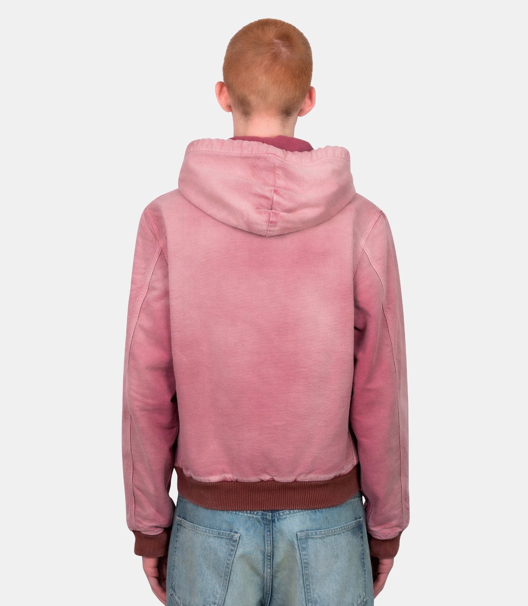 Parka zippée - A25AB02CD-fadedburgundy-4 - Auralee