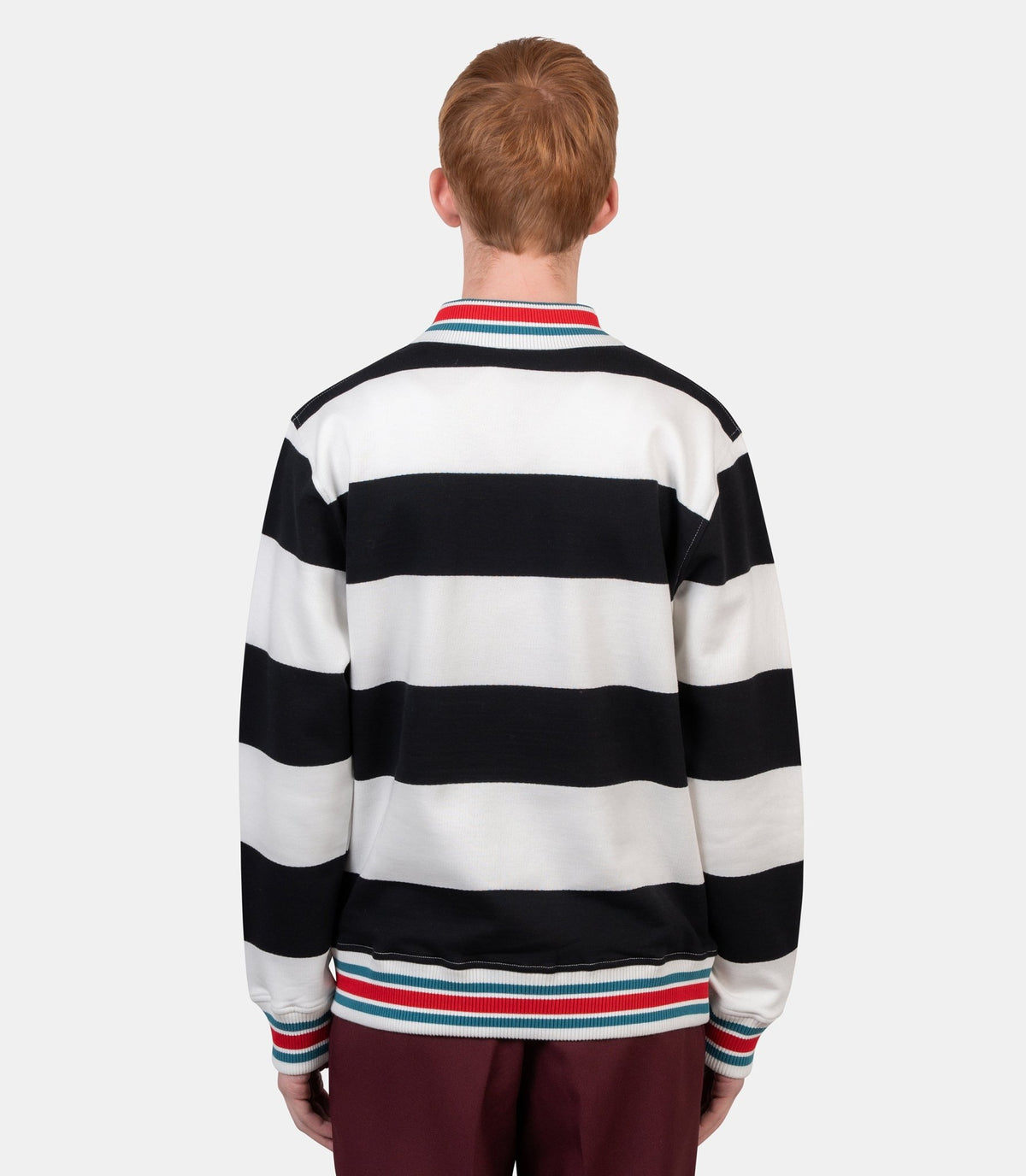 Polo à rayures drôle-M-PL183-CO324-OW-XS-Drôle de monsieur