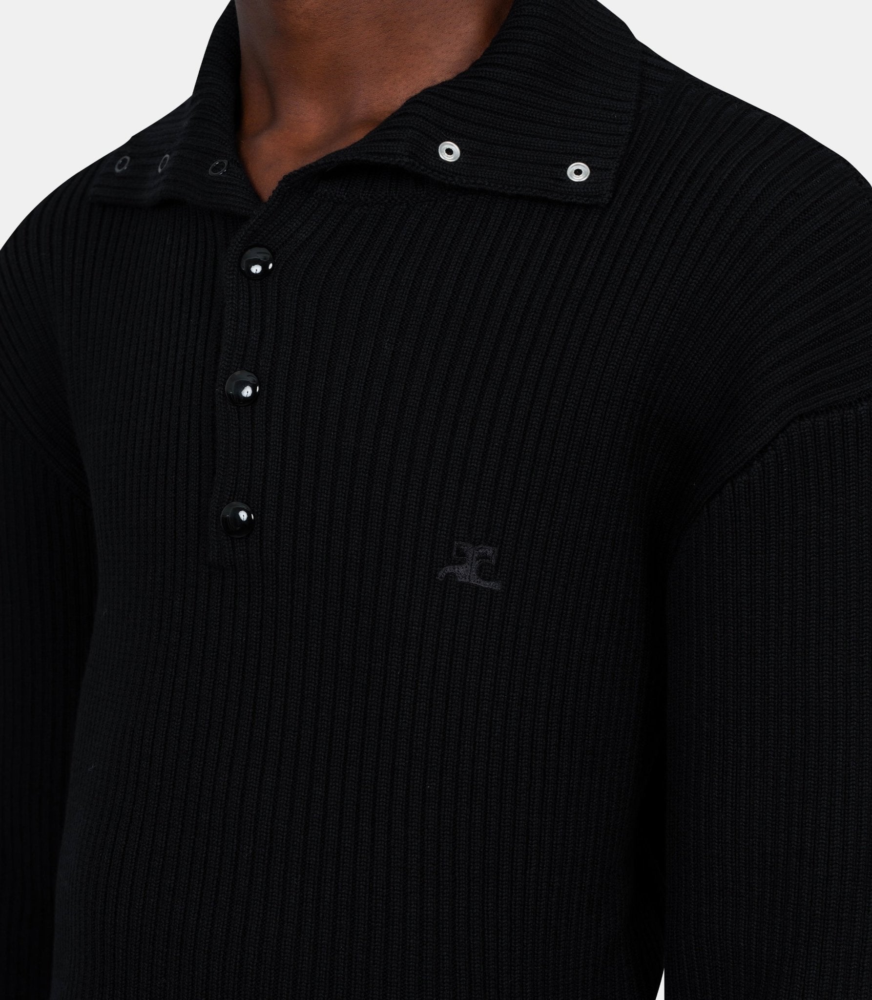 Polo côtelé - 325MPO050FI0036 - 9999 - S - Courrèges