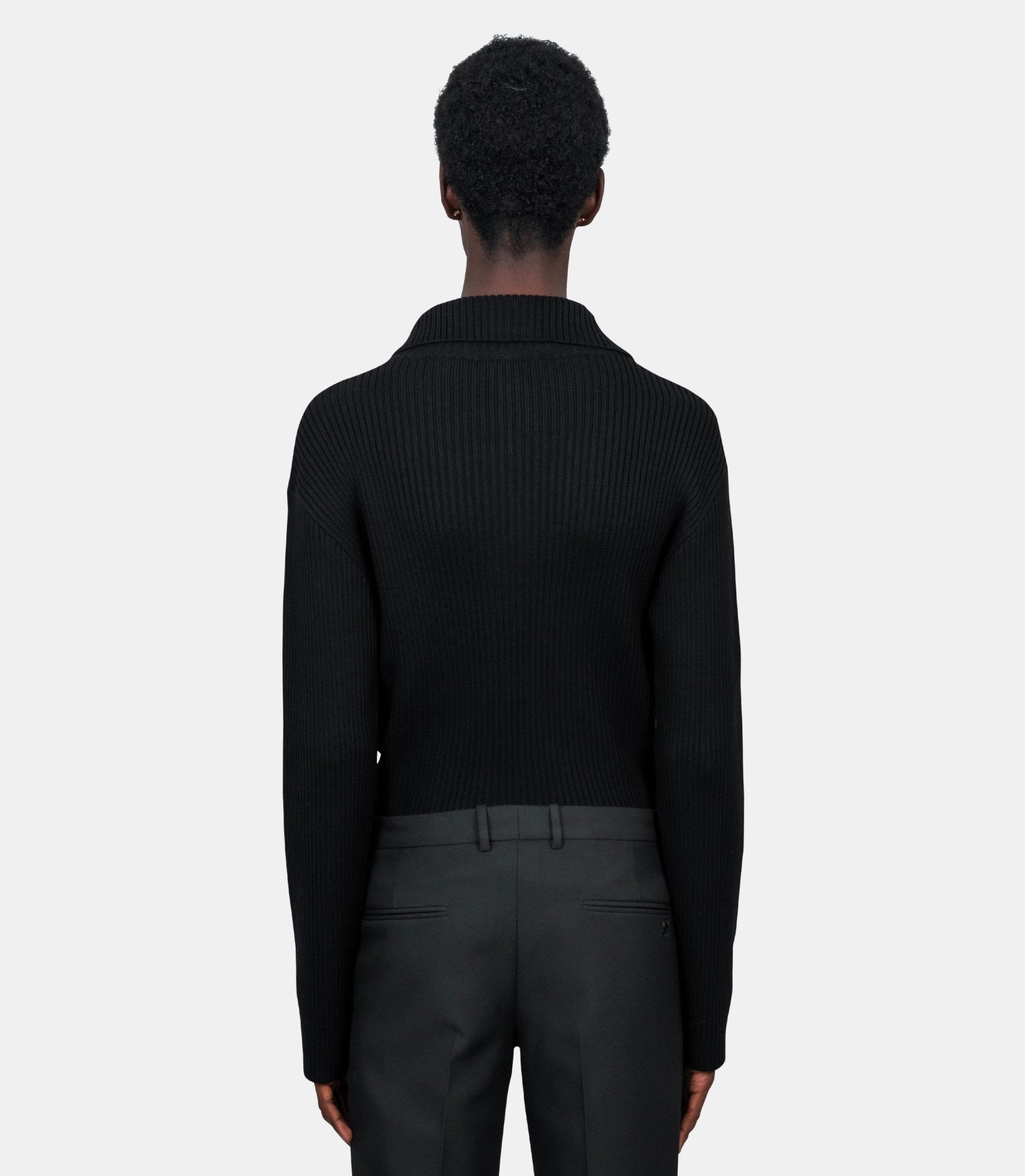 Polo côtelé - 325MPO050FI0036 - 9999 - S - Courrèges