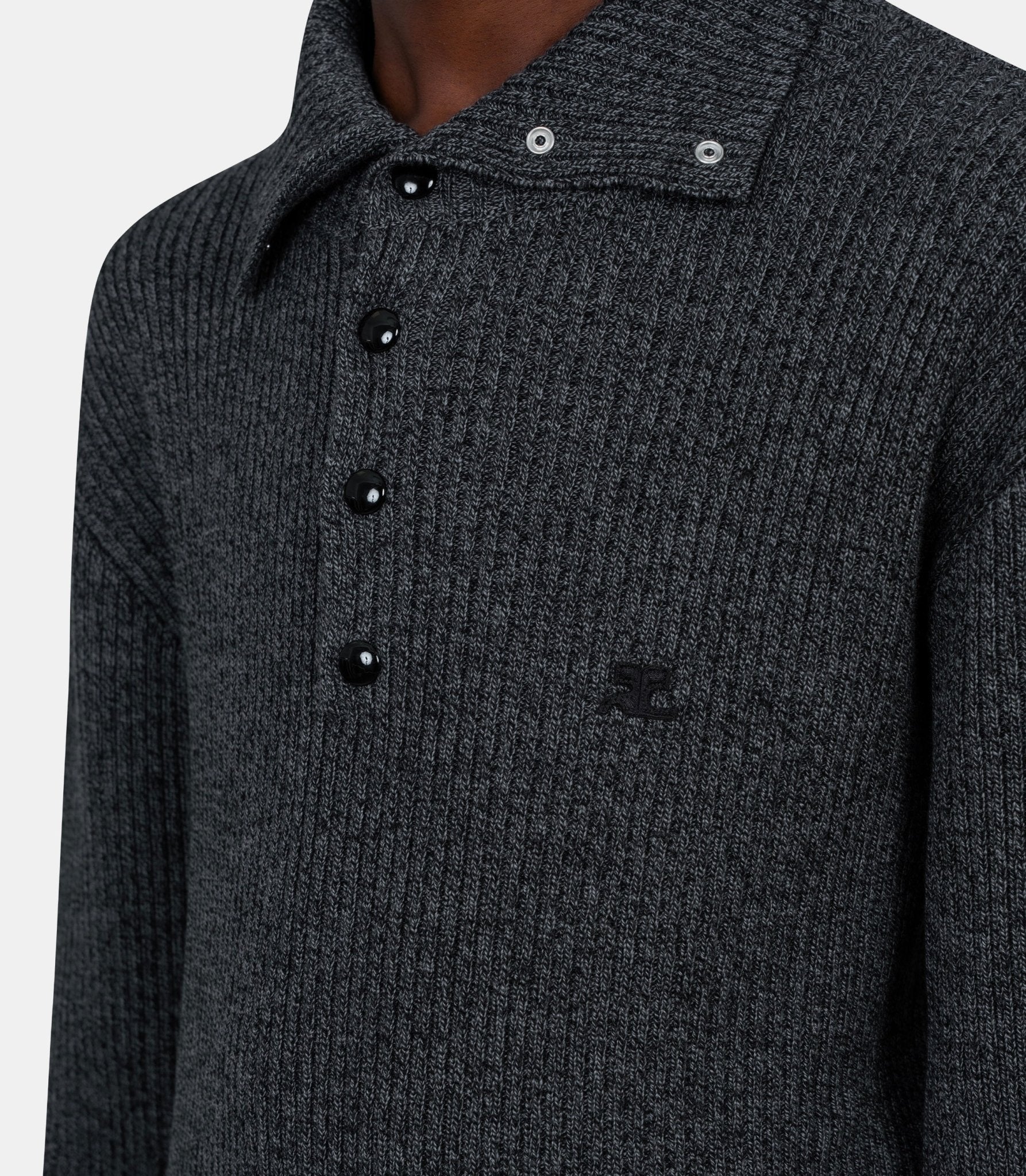 Polo côtelé - 325MPO050FI0036 - B073 - S - Courrèges
