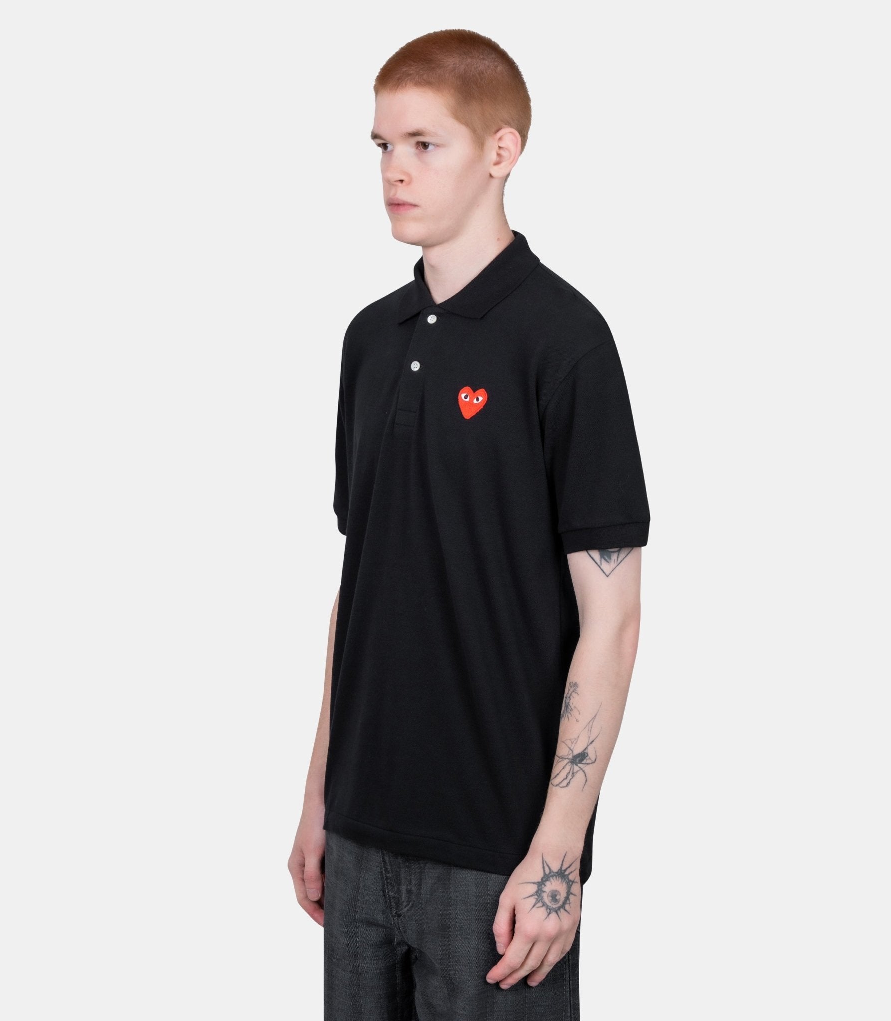 Polo emblème rouge - AX-T006-051-1-S - Comme des garçons play