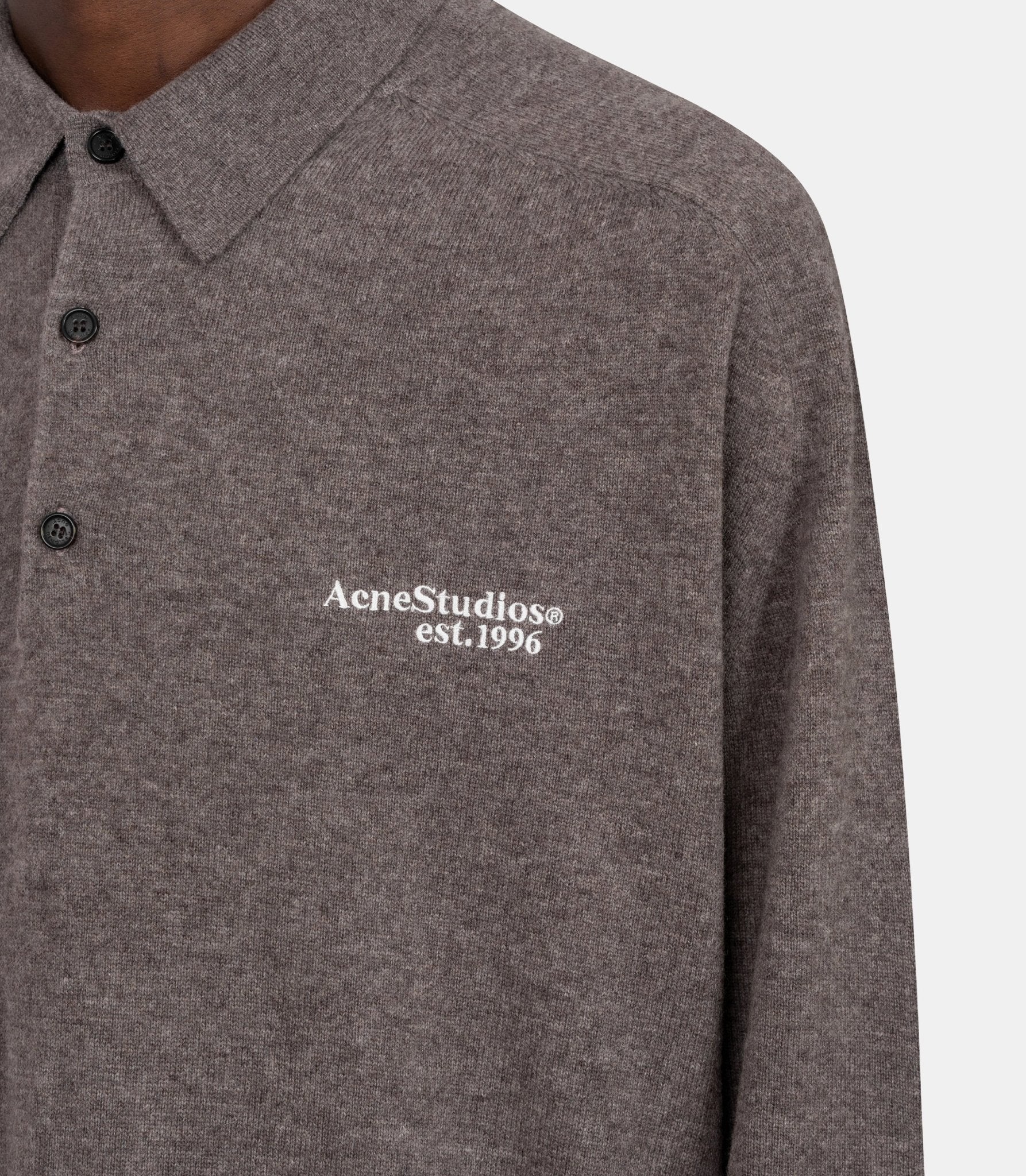 Polo en laine tricotée-B60388-AHS-S-Acne studios