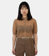 Polo en laineA23SP04FG - CAMEL - SS23 - 0Auralee