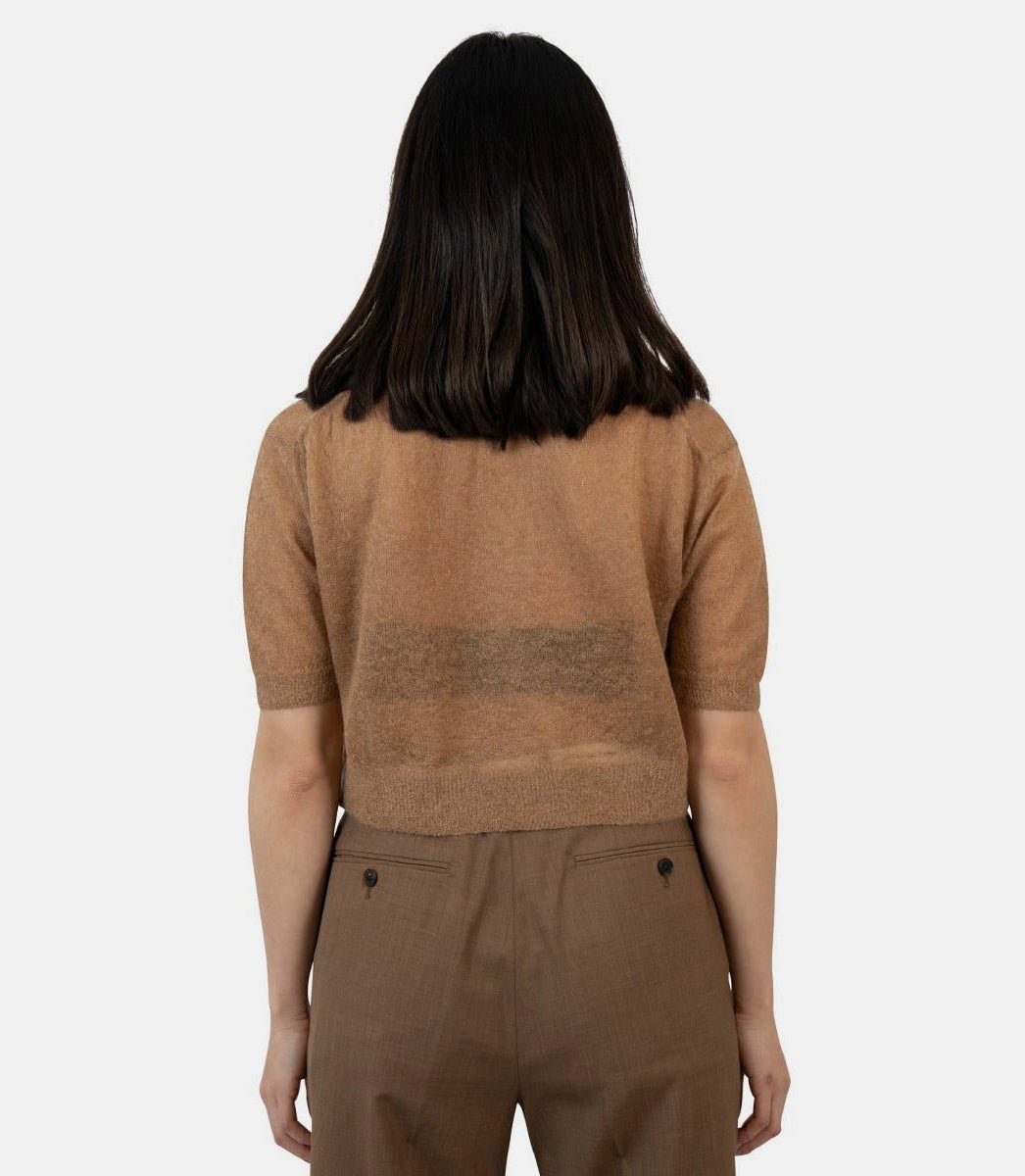 Polo en laineA23SP04FG - CAMEL - SS23 - 0Auralee