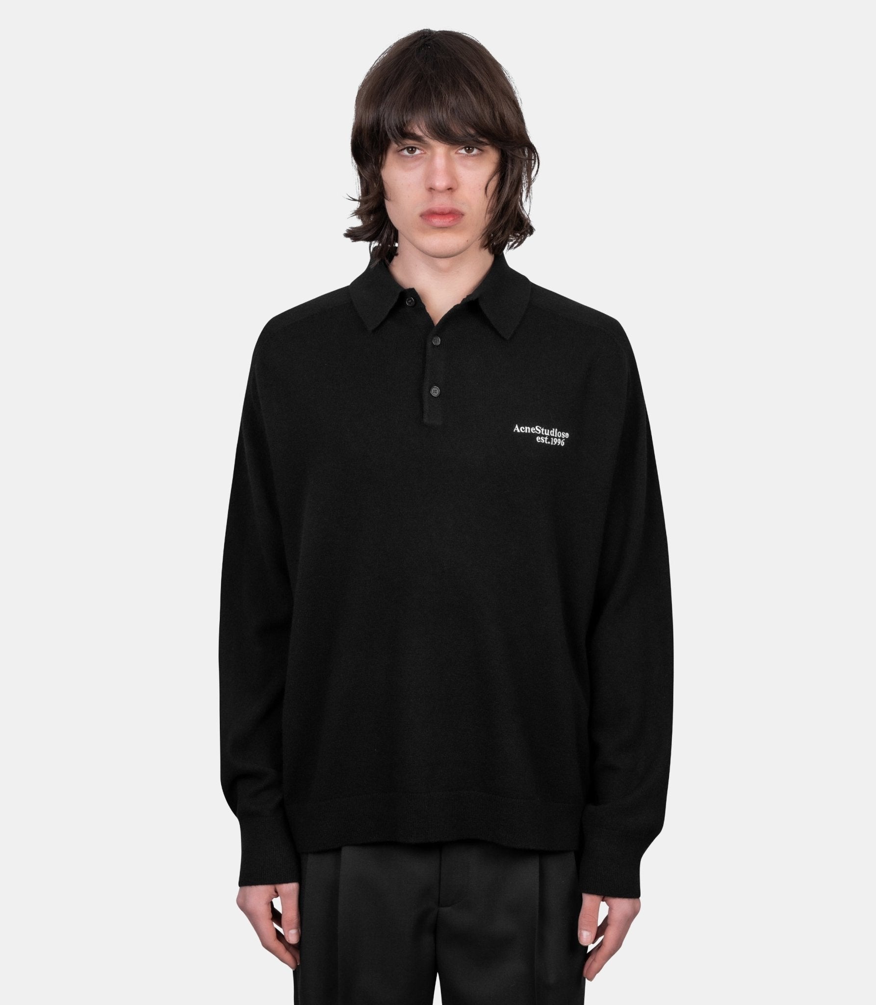 Polo en maille - B60388-900-S - Acne studios