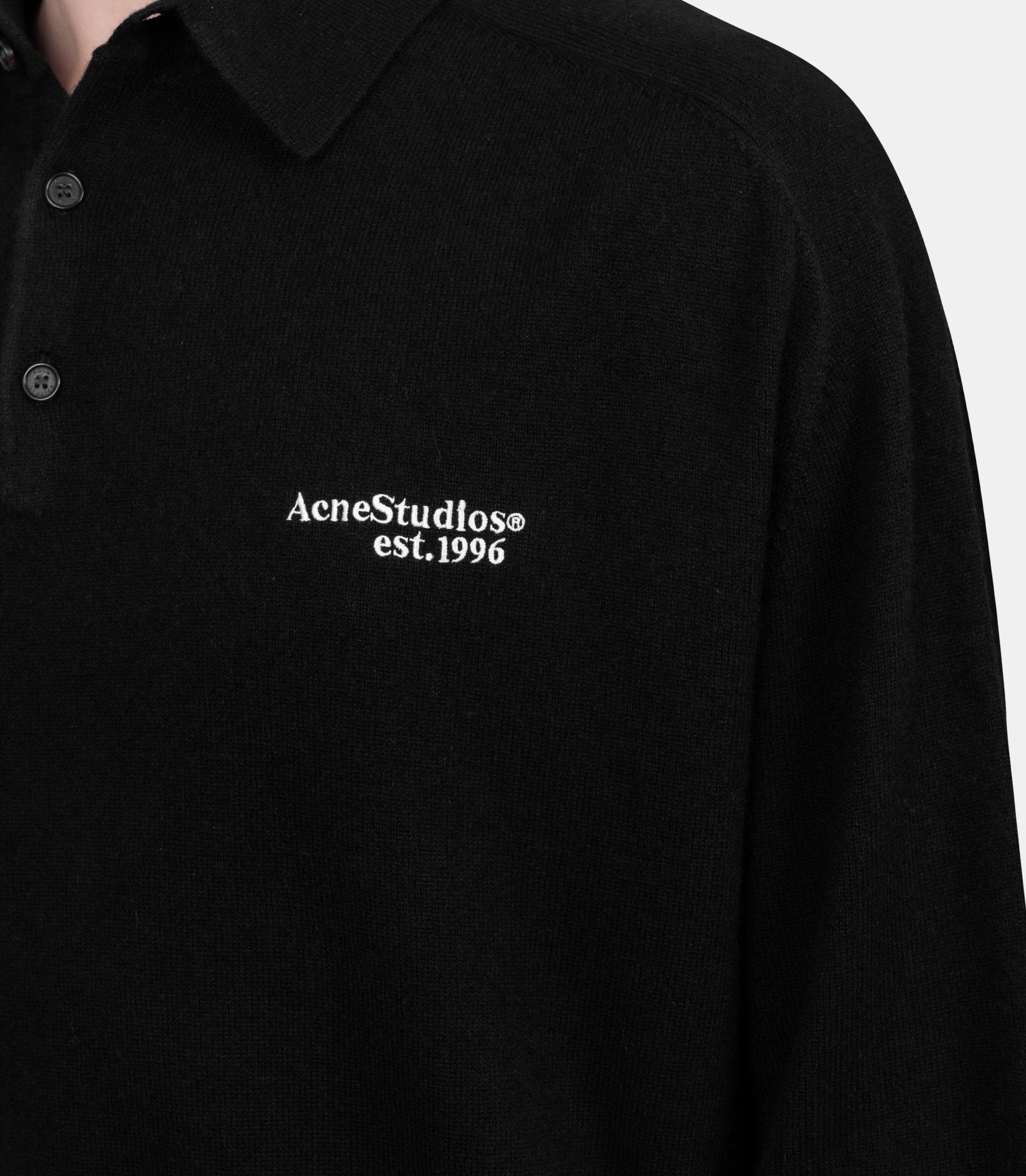 Polo en maille - B60388-900-S - Acne studios