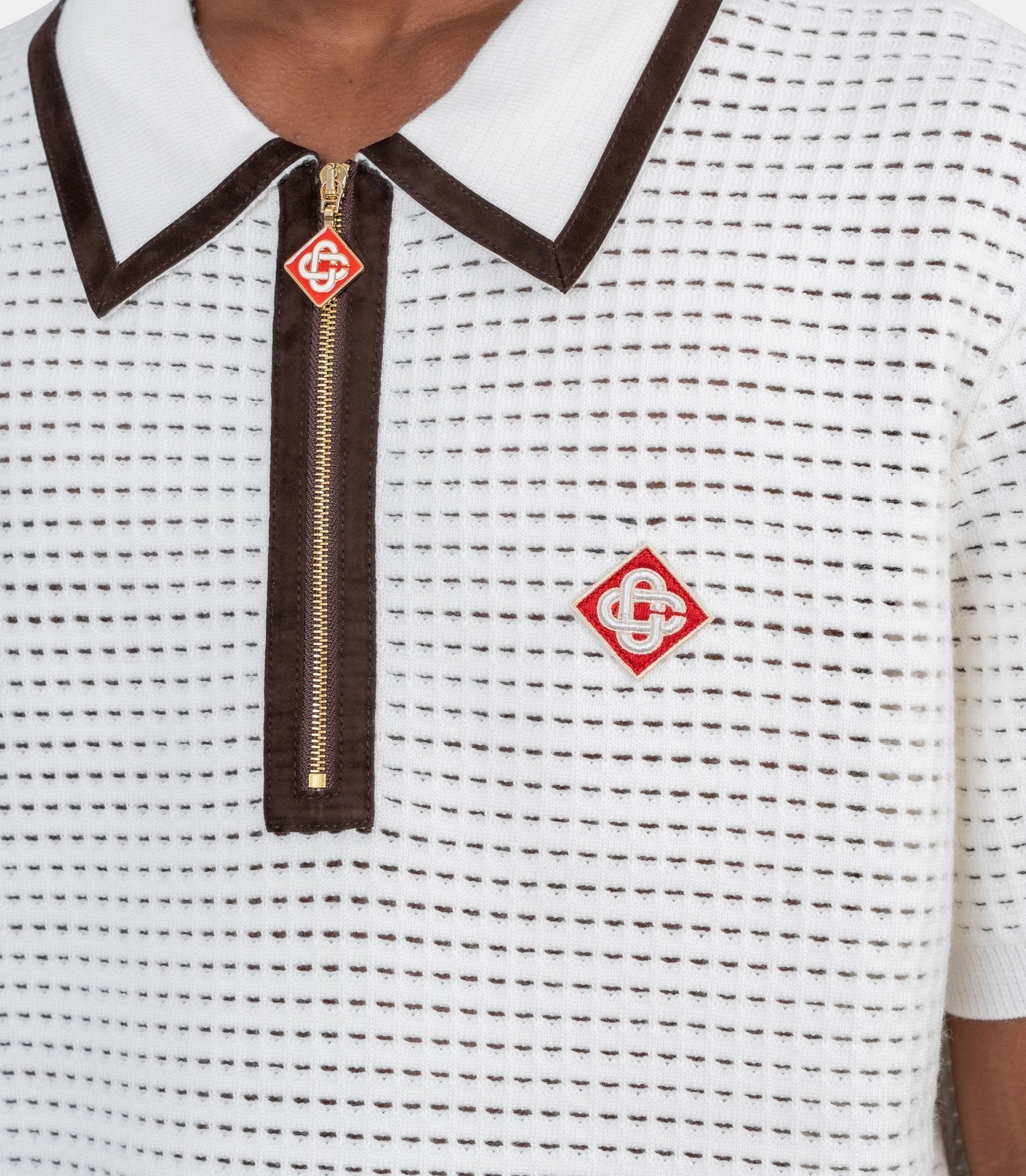 Polo gaufré-M-AW26-KW-1480-01-S-Casablanca