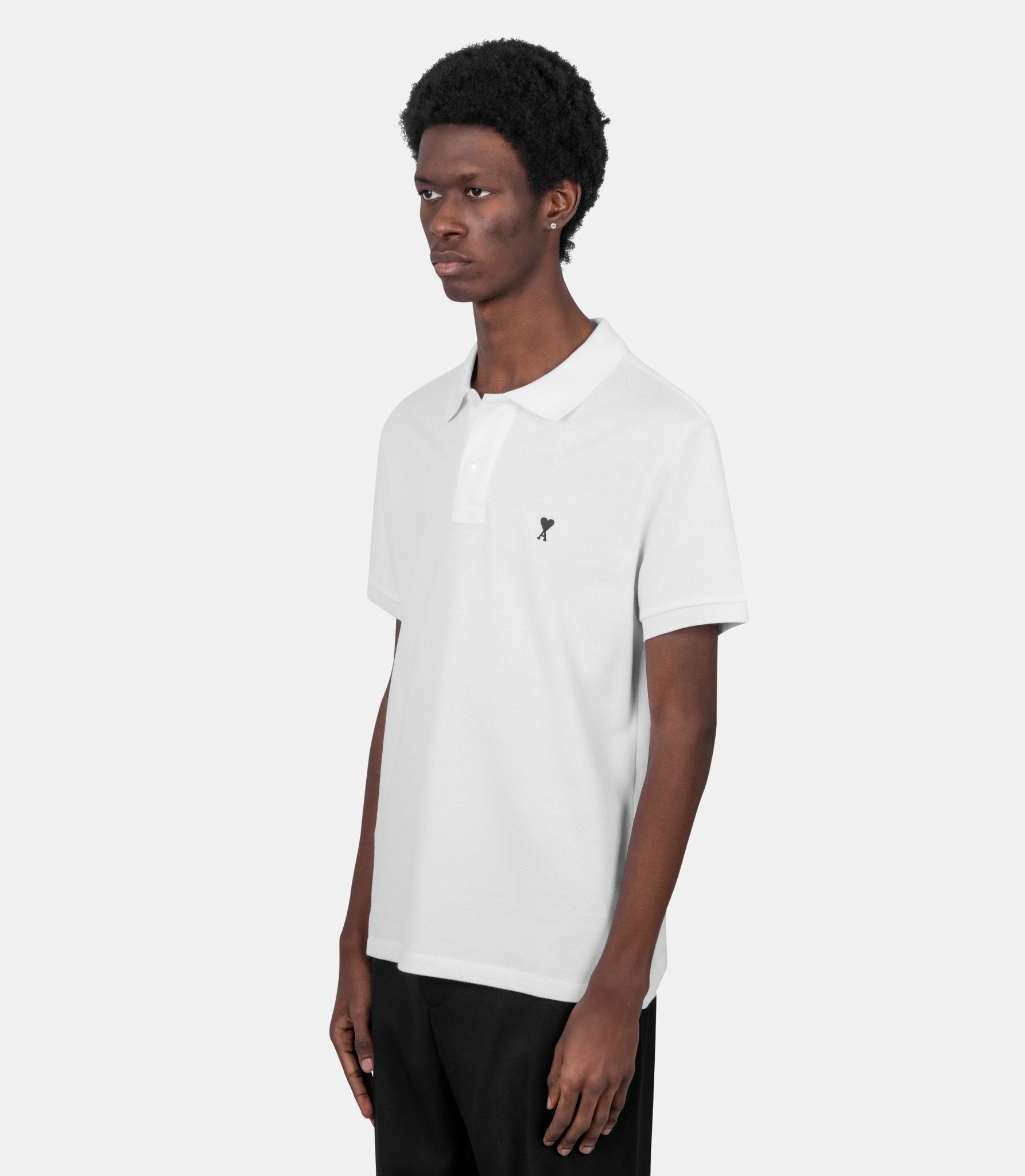 Polo manches courtes ami de coeur - HPL411.760-100-S - Ami paris