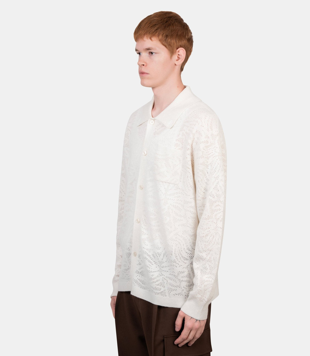 Polo manches longues-M-CA190-WO055-OW-S-Drôle de monsieur