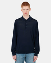 Polo merino3062 - NAVY - LSunflower