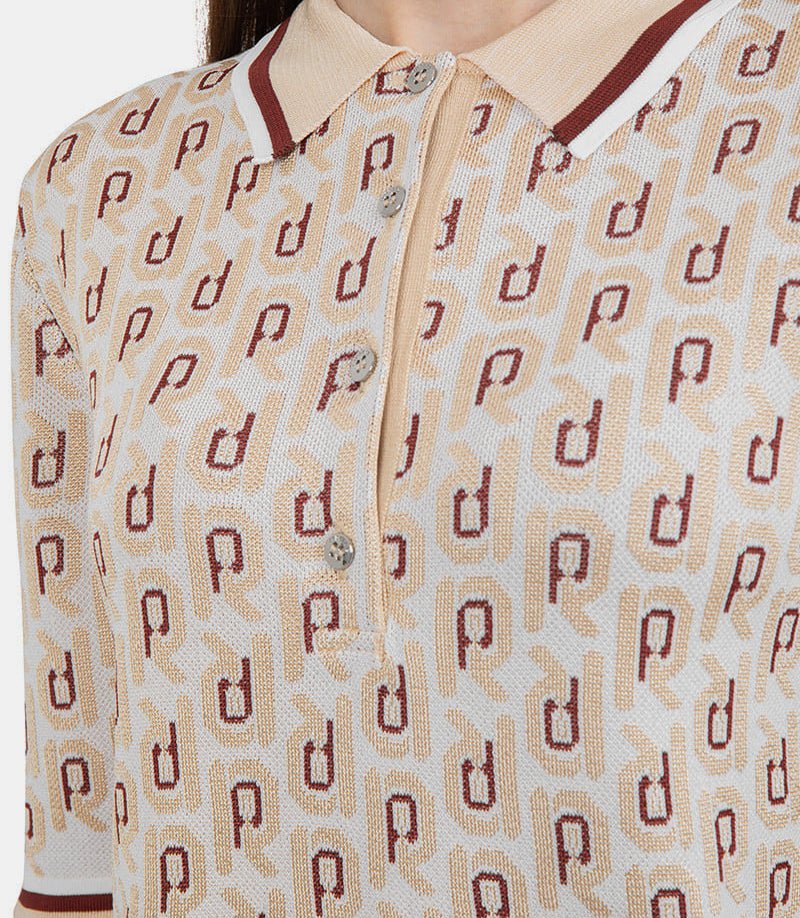 Polo old - school monogramme24PMPU255ML0266 - V189 - SS24 - SRabanne