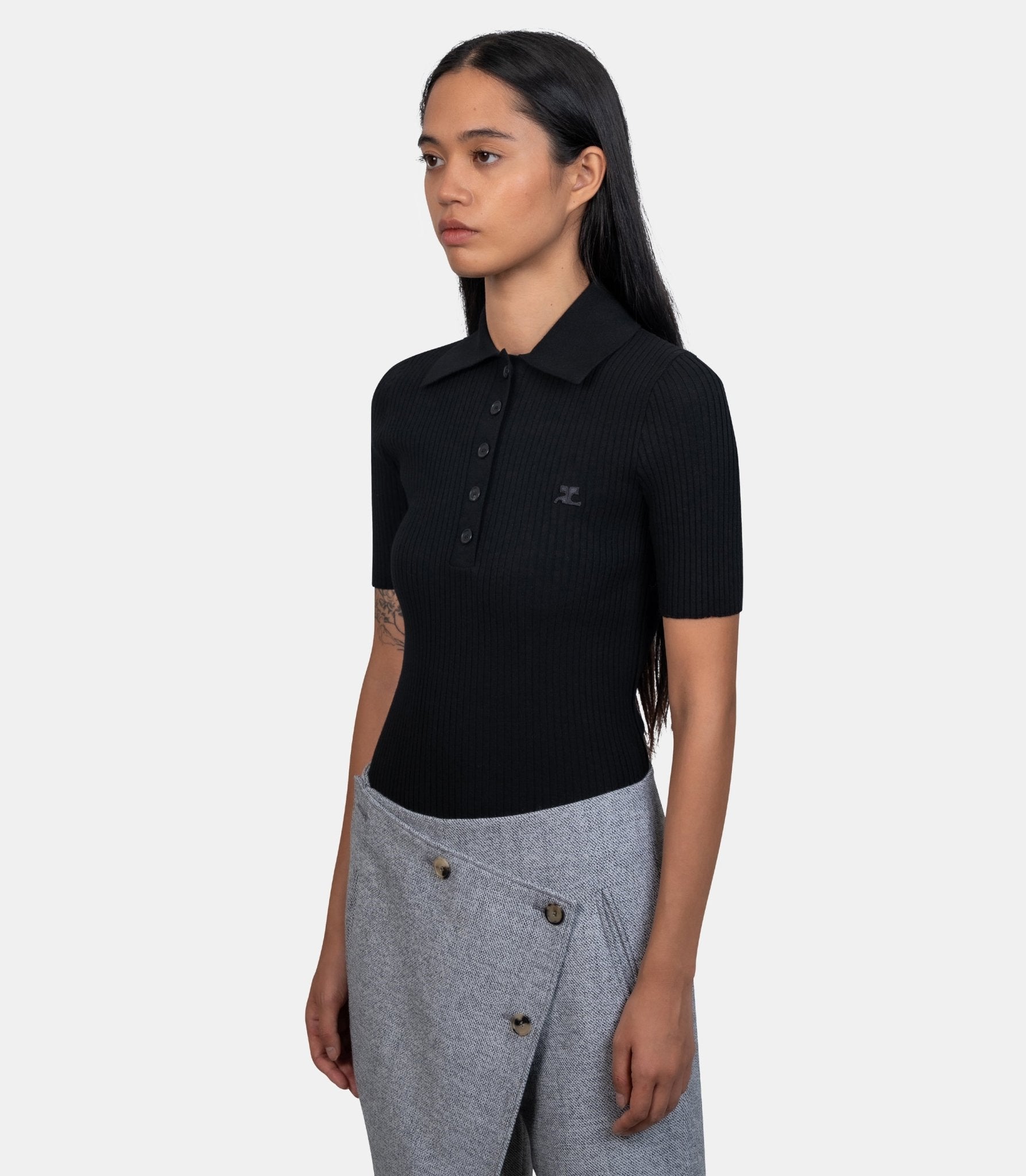 Polo signature - VESMP0029FI0001 - 9999 - XS - Courrèges