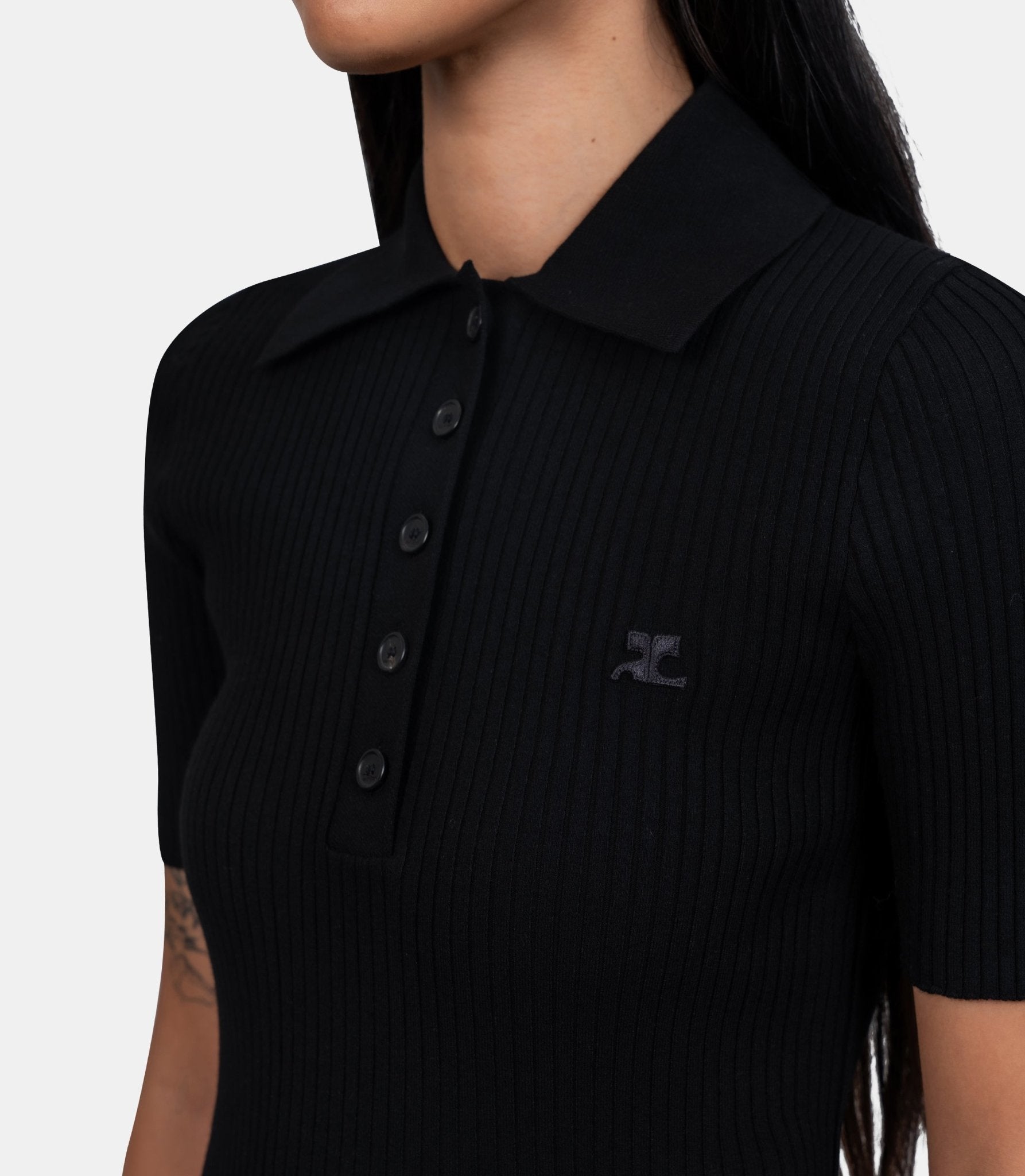 Polo signature - VESMP0029FI0001 - 9999 - XS - Courrèges