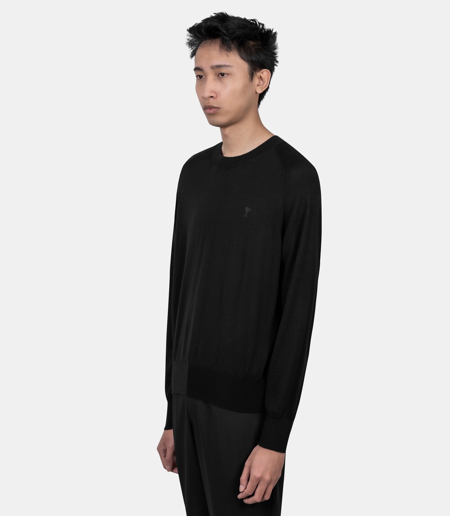Pull à col rond ami de coeur - HKS866.KN0039.0180-S - Ami paris