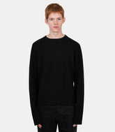 Pull à col rond bouclé-KNW84-WVB-BLACK-BOUCLE-M-Rier