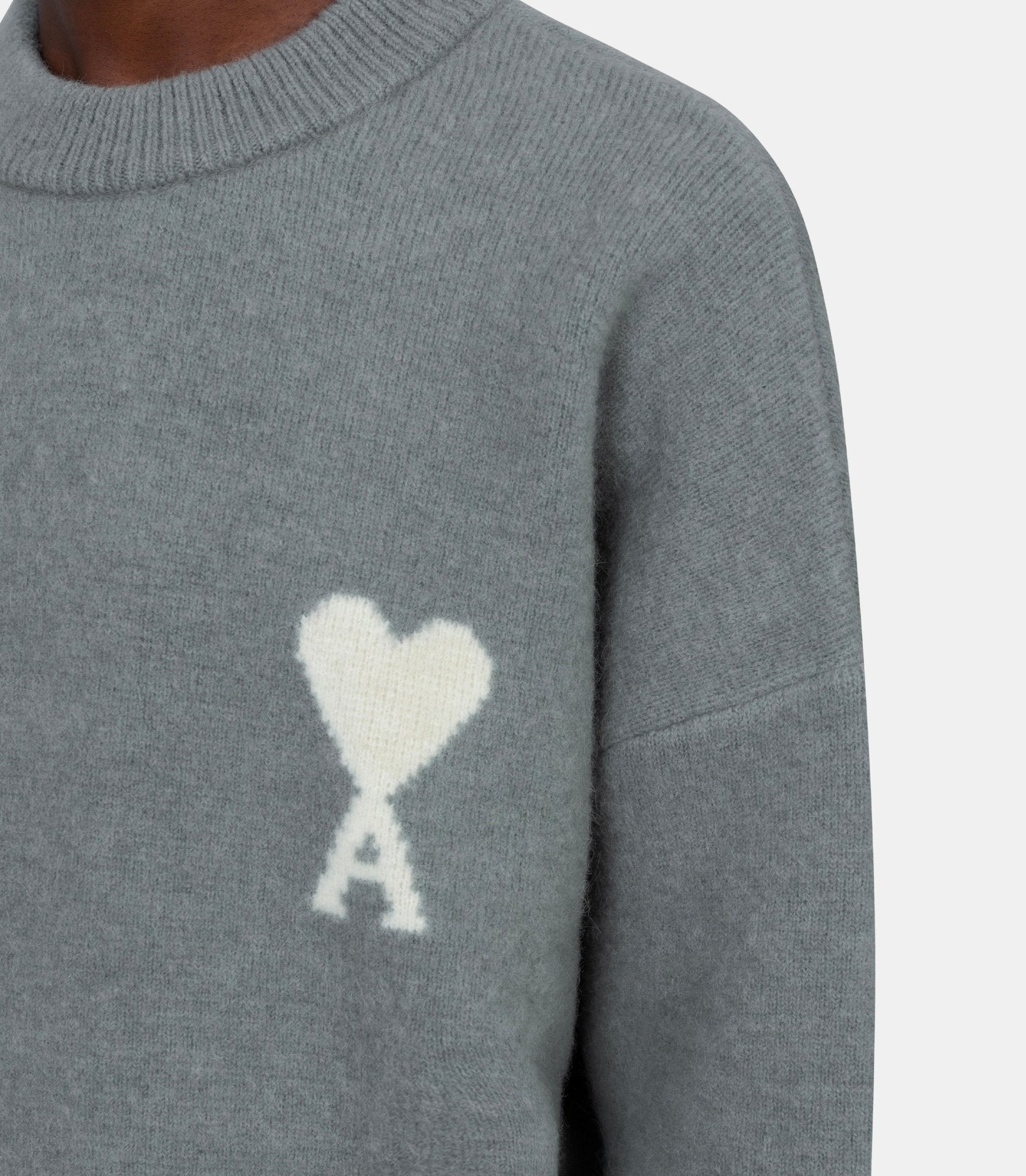Pull col rond ami de coeur - UKS836.KN0135.058 - S - Ami paris