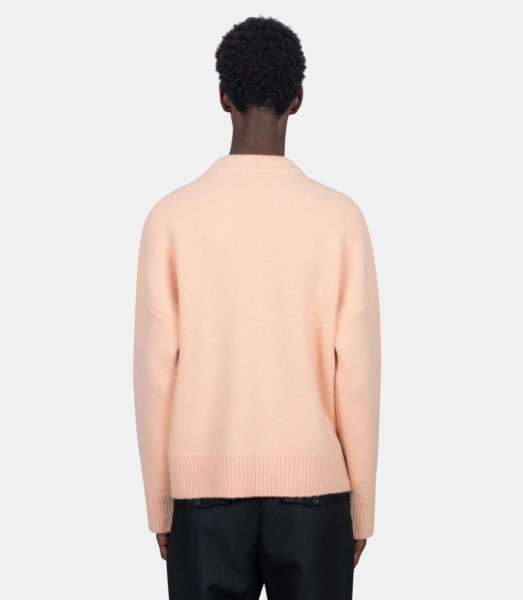 Pull col rond ami de coeur - UKS836.KN0135.6807 - XS - Ami paris