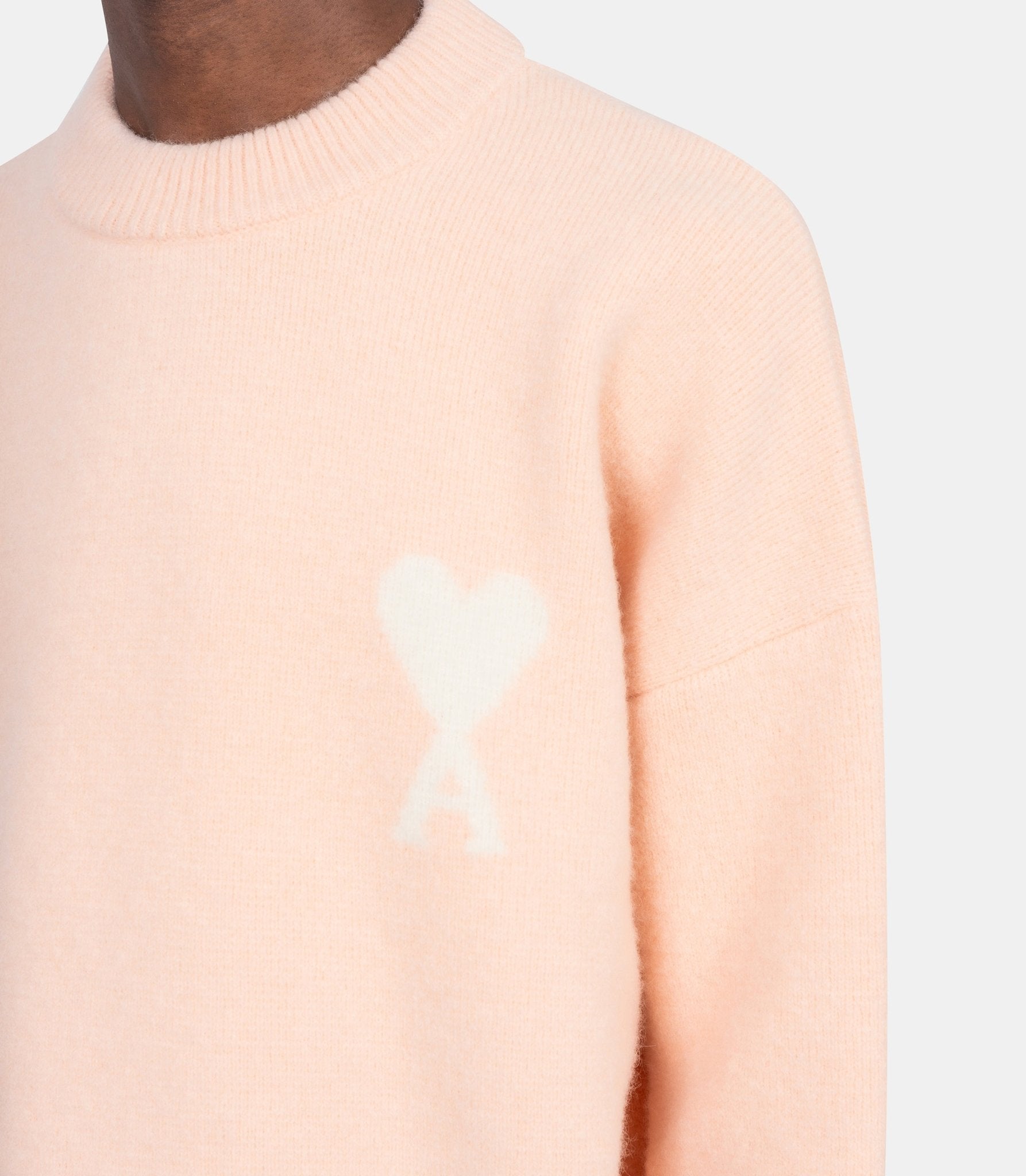 Pull col rond ami de coeur - UKS836.KN0135.6807 - XS - Ami paris