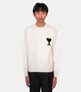 Pull col rond ami de cœur-UKS838.018.151-XS-Ami paris