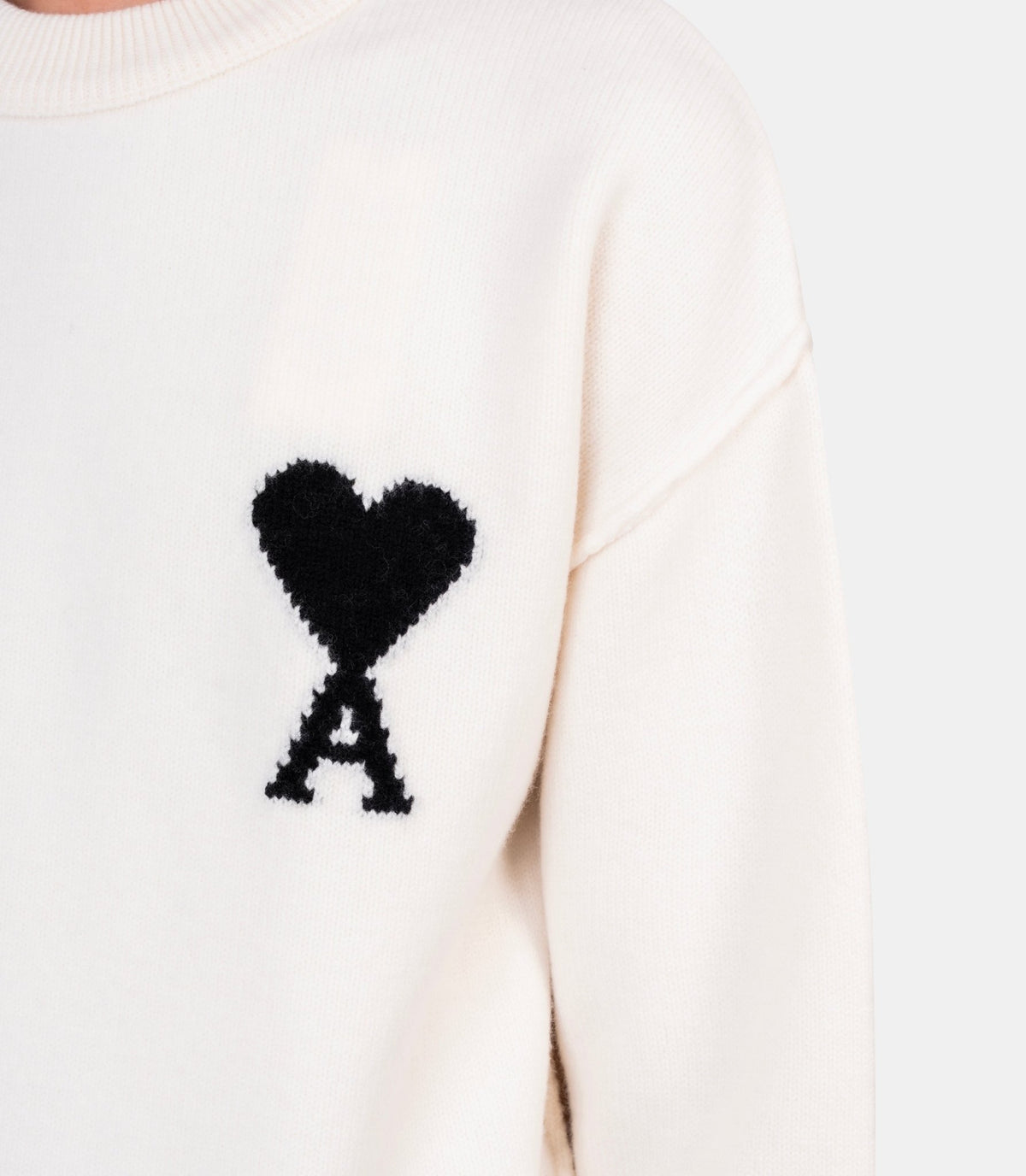 Pull col rond ami de cœur-UKS838.018.151-XS-Ami paris